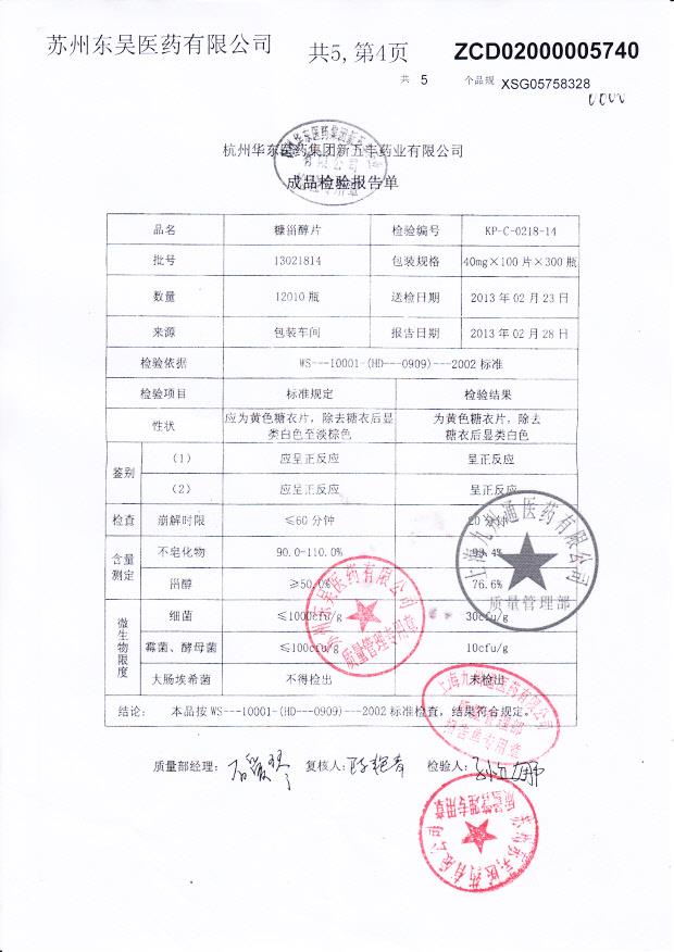 13021814糠甾醇片