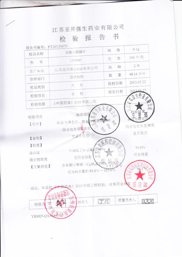 1305061盐酸小碱片