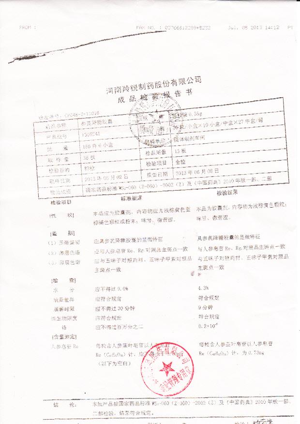 1305241参芪降糖胶囊