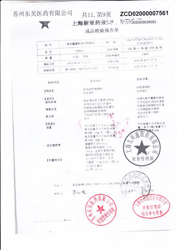 130619林可霉素利多卡因凝胶