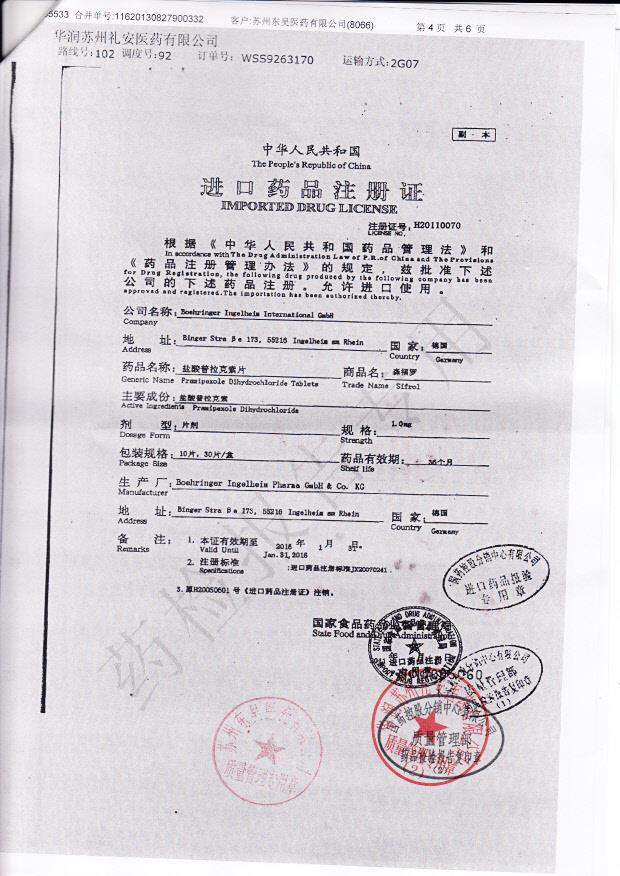 204865盐酸普拉克索片4