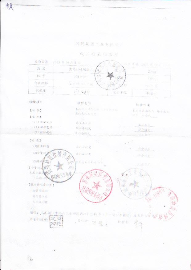 20131001奥美拉唑肠溶片