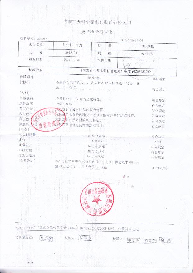 20131014扎冲十三味丸