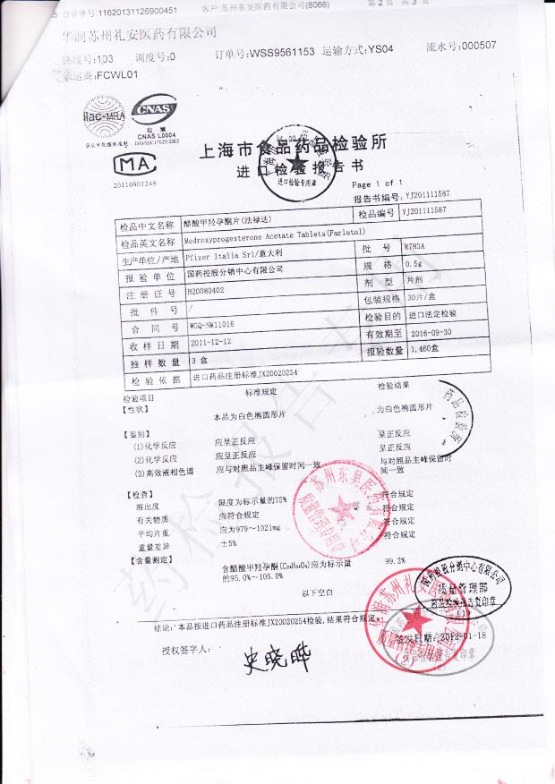 R783A醋酸甲羟孕酮片2