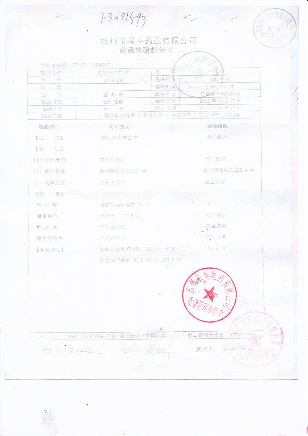 13040101盐酸吗啉胍片