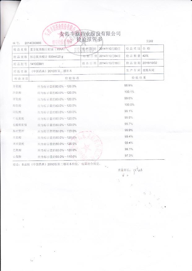 141003M1复方氨基酸注射液2