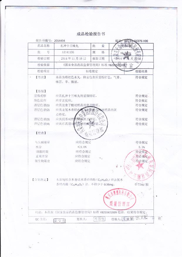 12141105扎冲十三味丸