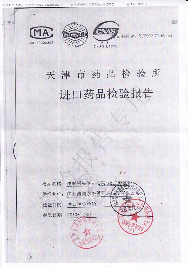 1310039注射用头孢曲松钠1