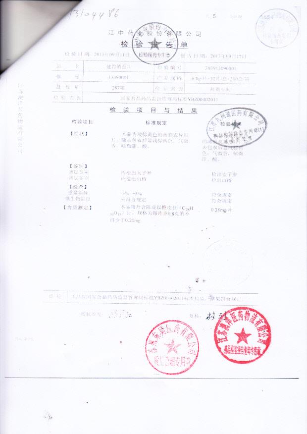 13090001健胃消食片