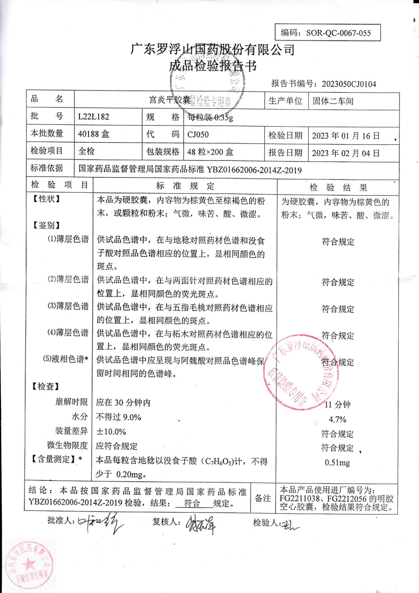 L22L182宫炎平胶囊1