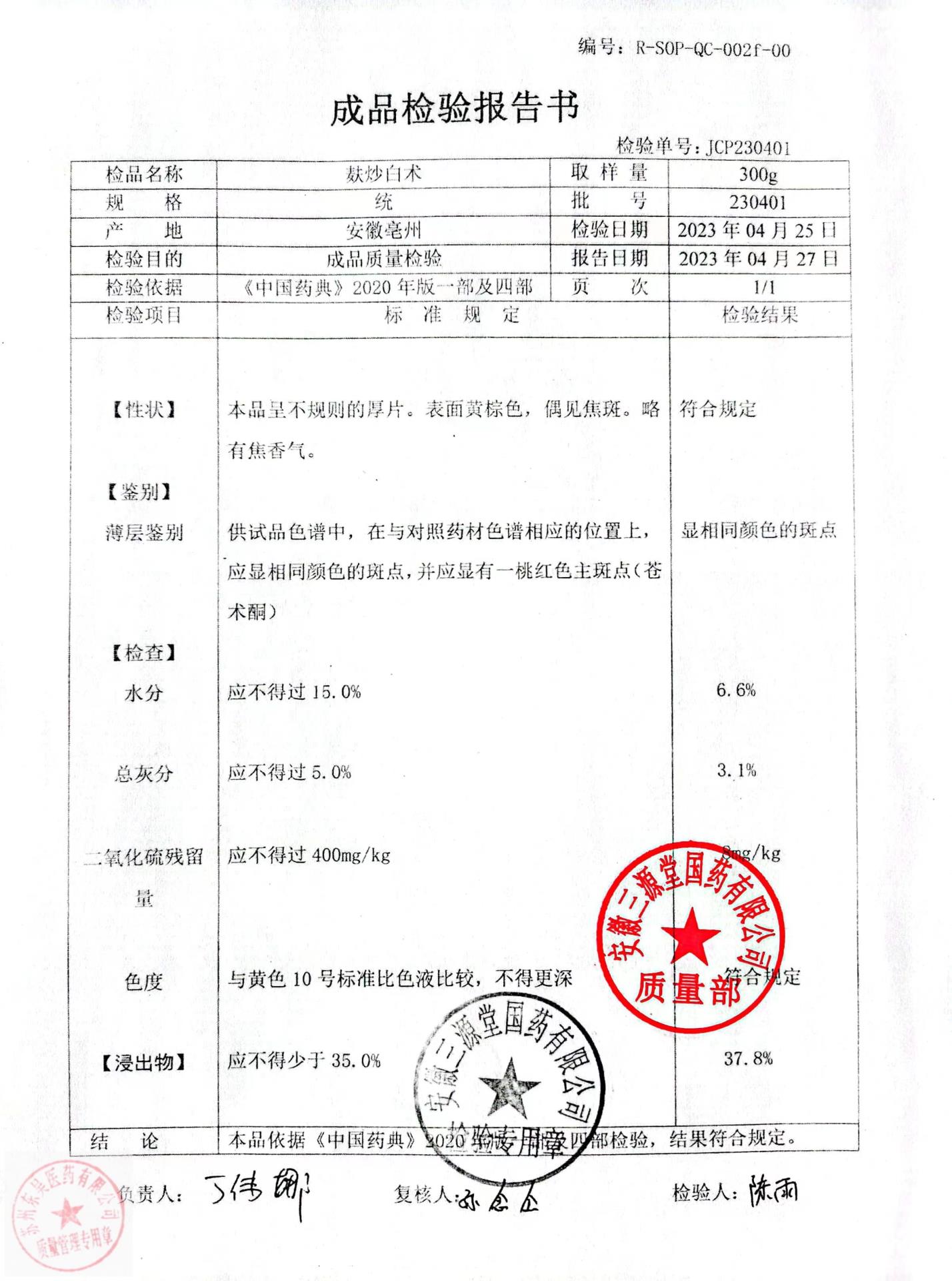 230401麸炒白术