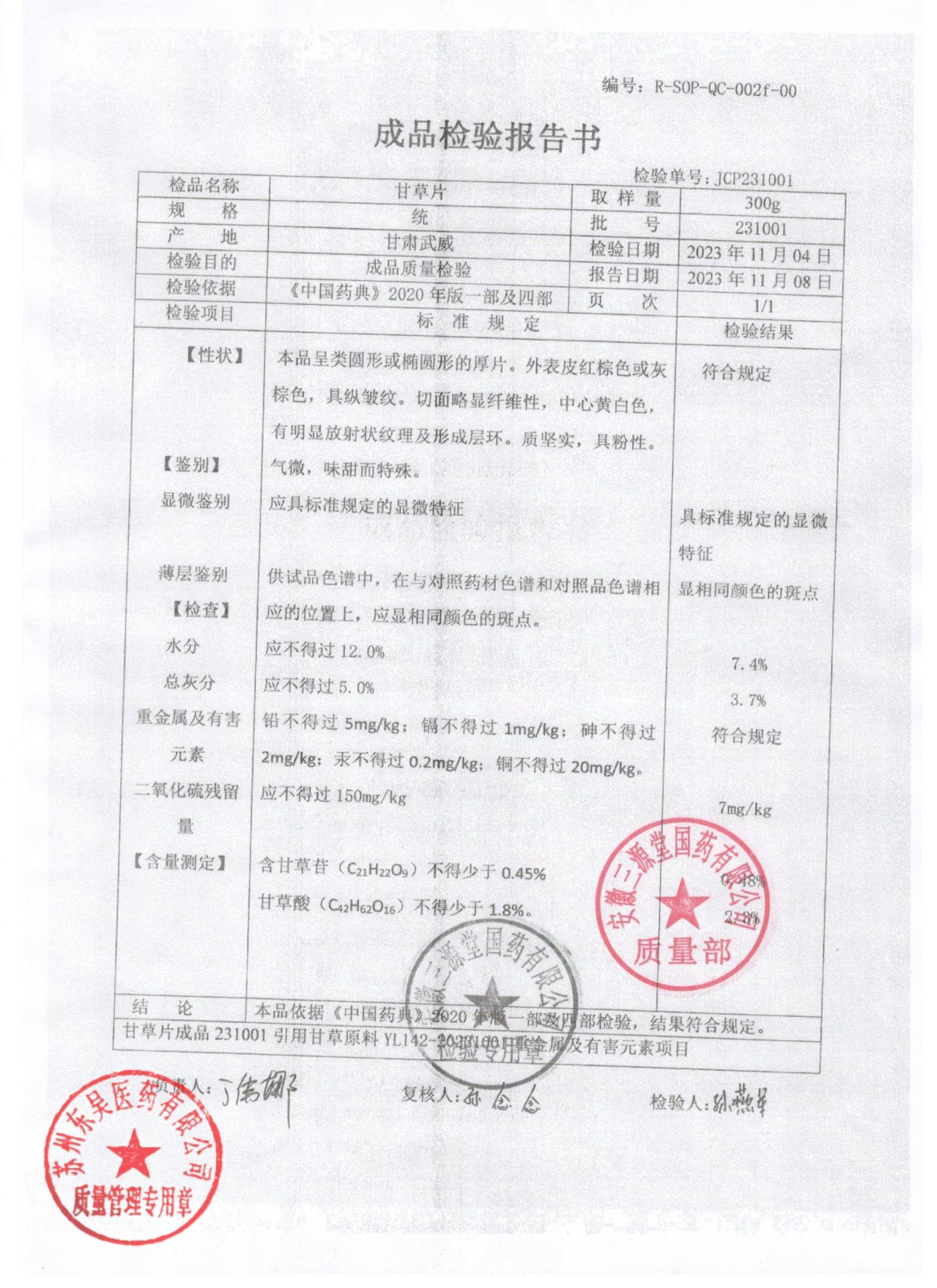 231001甘草片