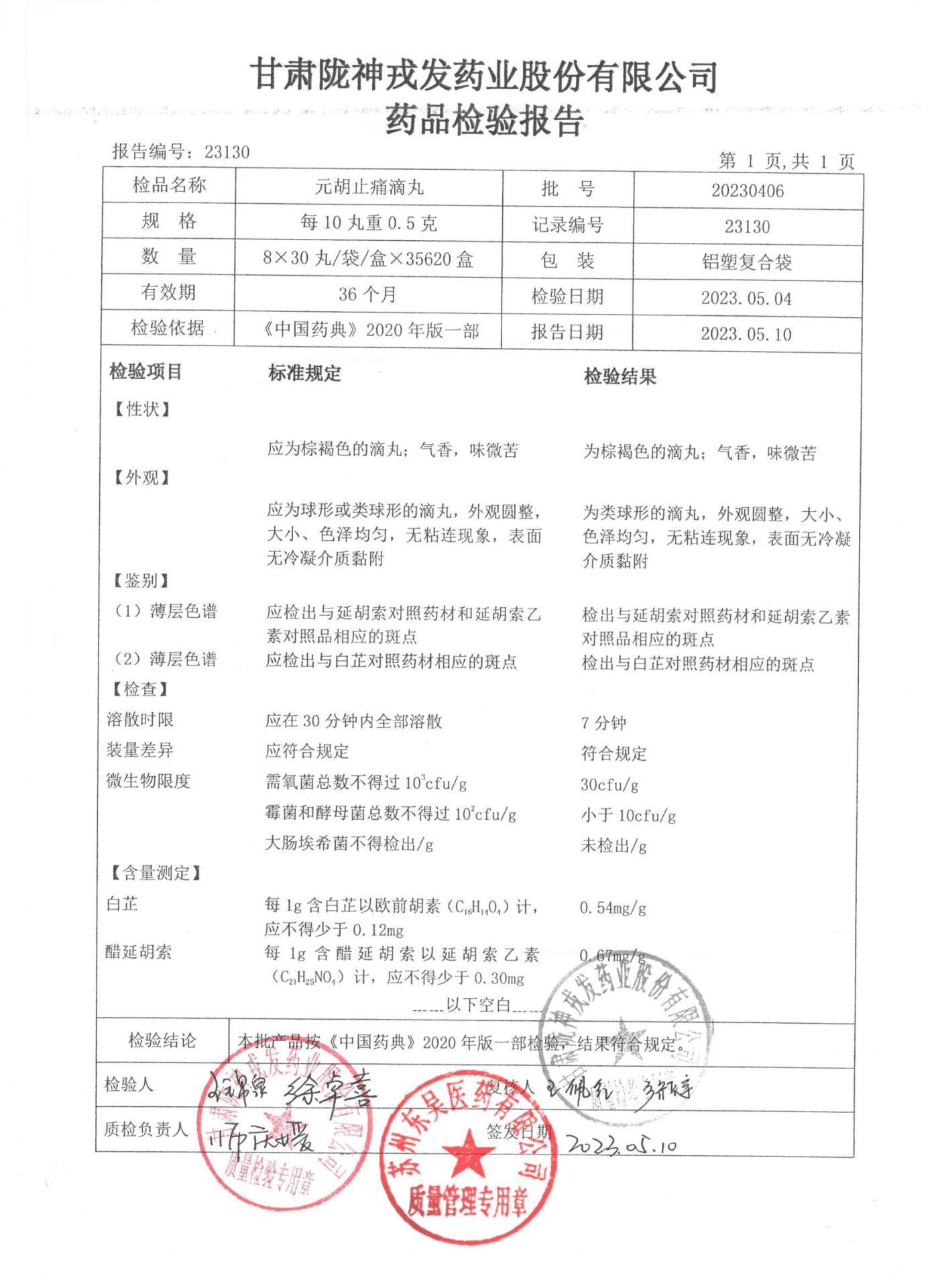 20230406元胡止痛滴丸