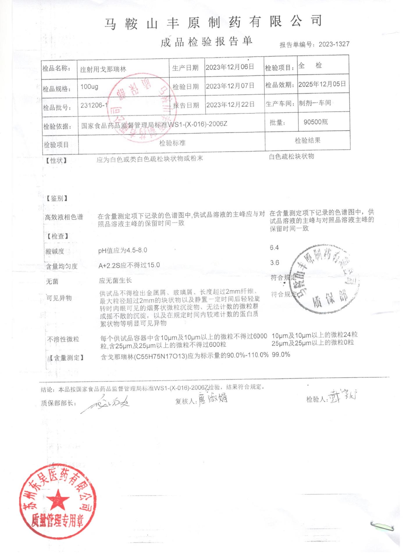 231206-1注射用戈那瑞林