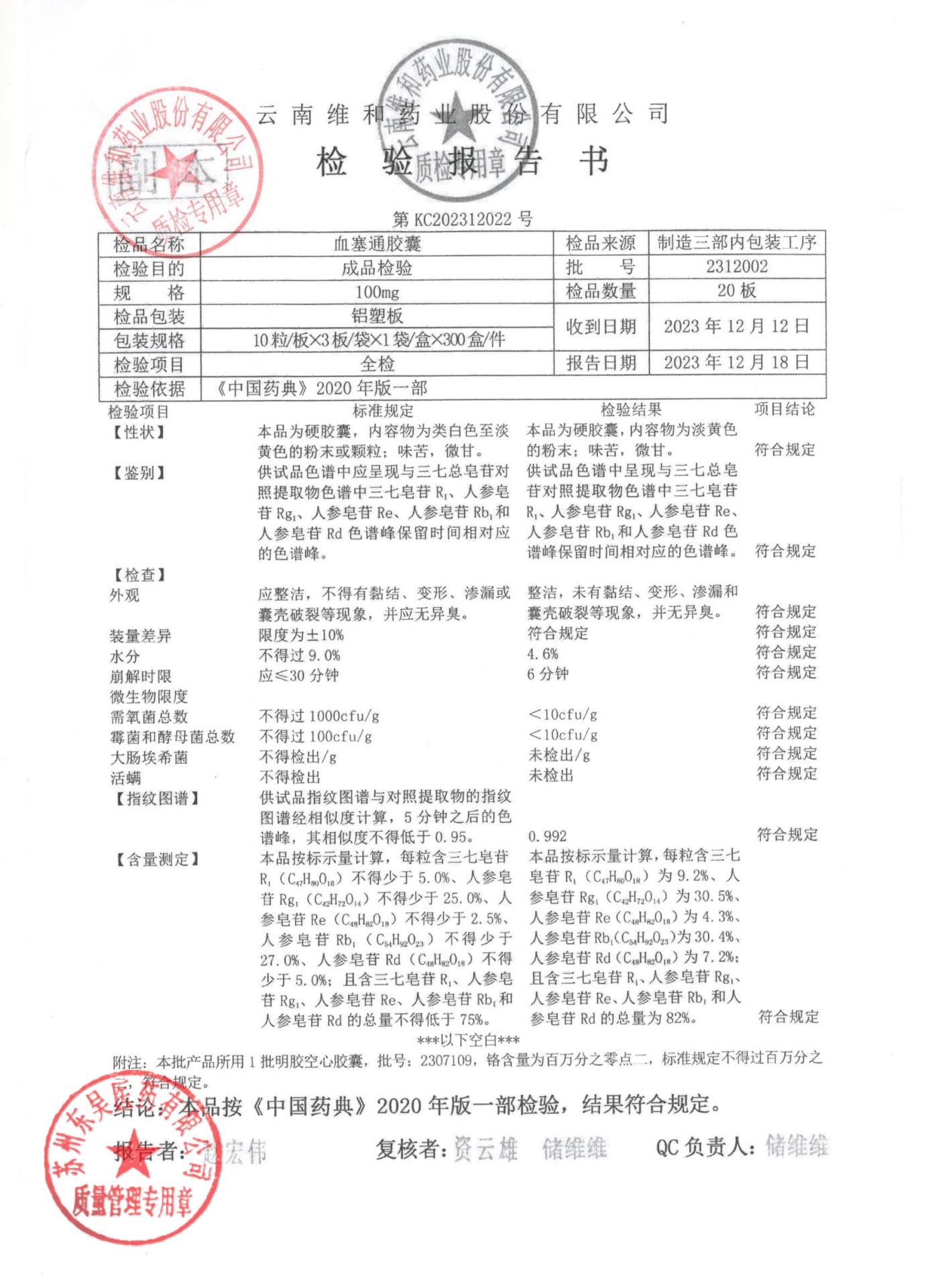 2312002血塞通胶囊1