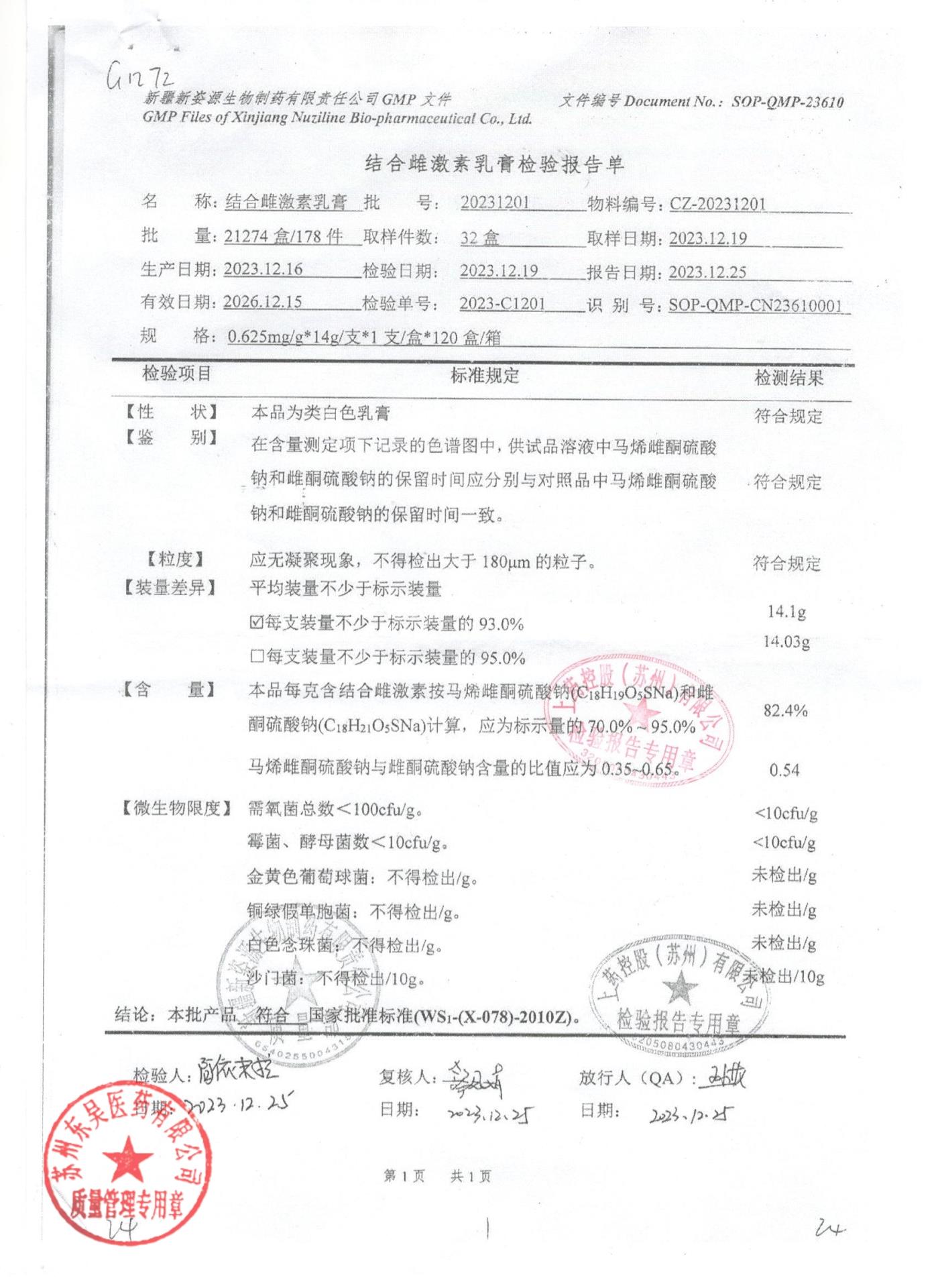 20231201结合雌激素乳膏