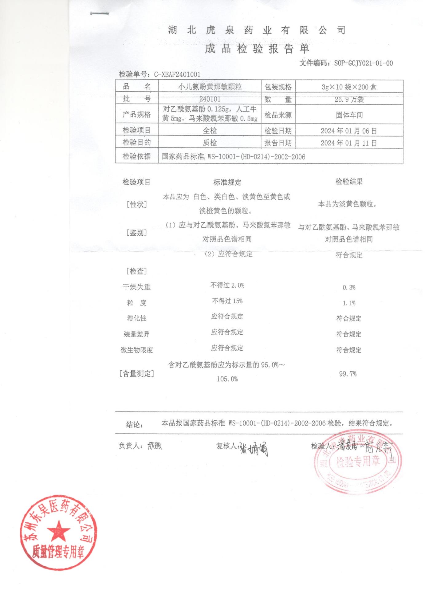 240101小儿氨酚黄那敏颗粒