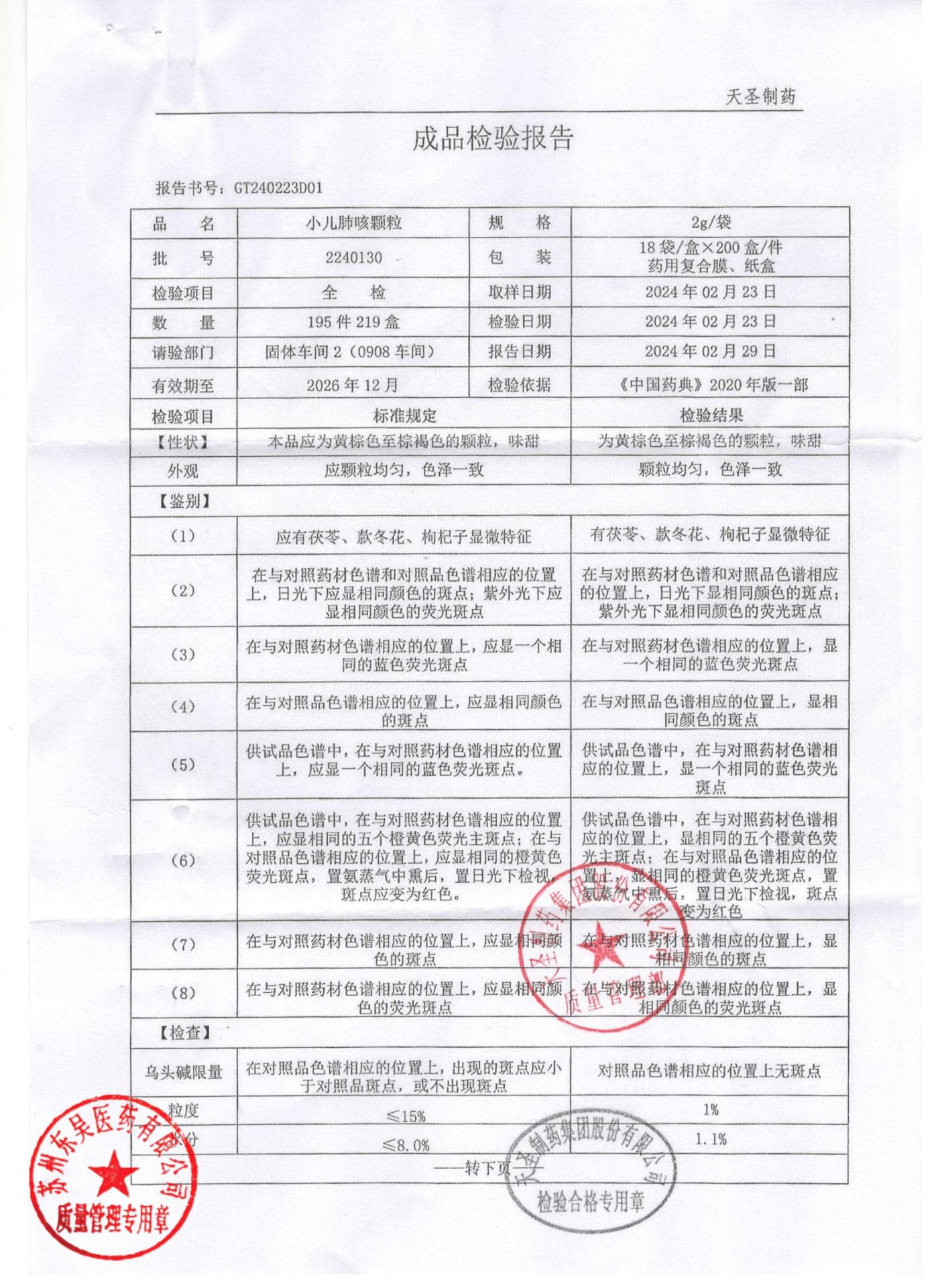 2240130小儿肺咳颗粒1