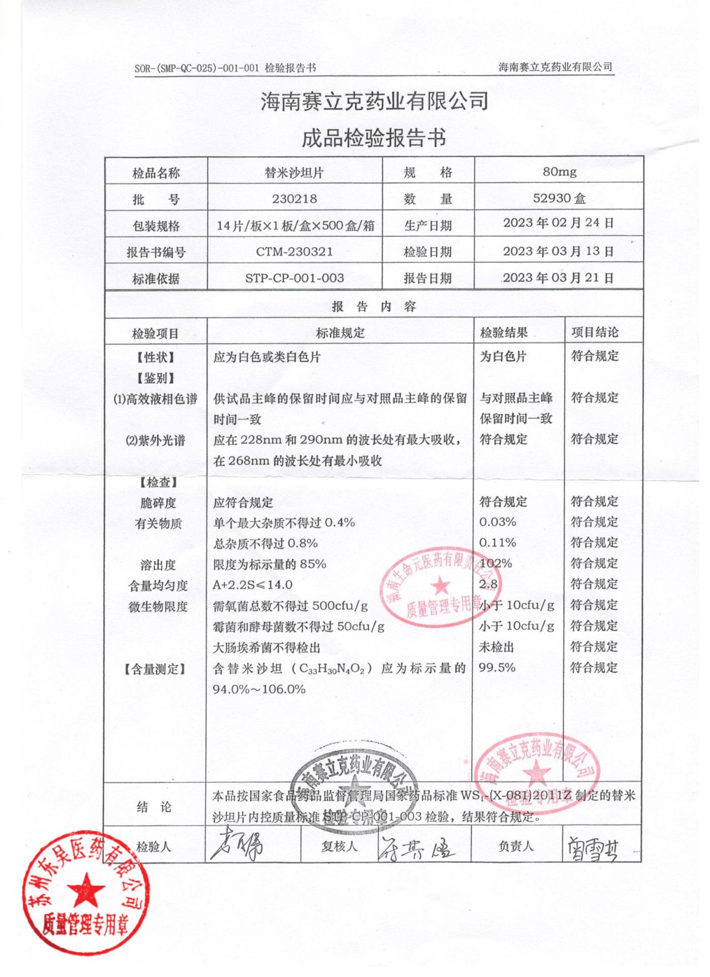230218替米沙坦片