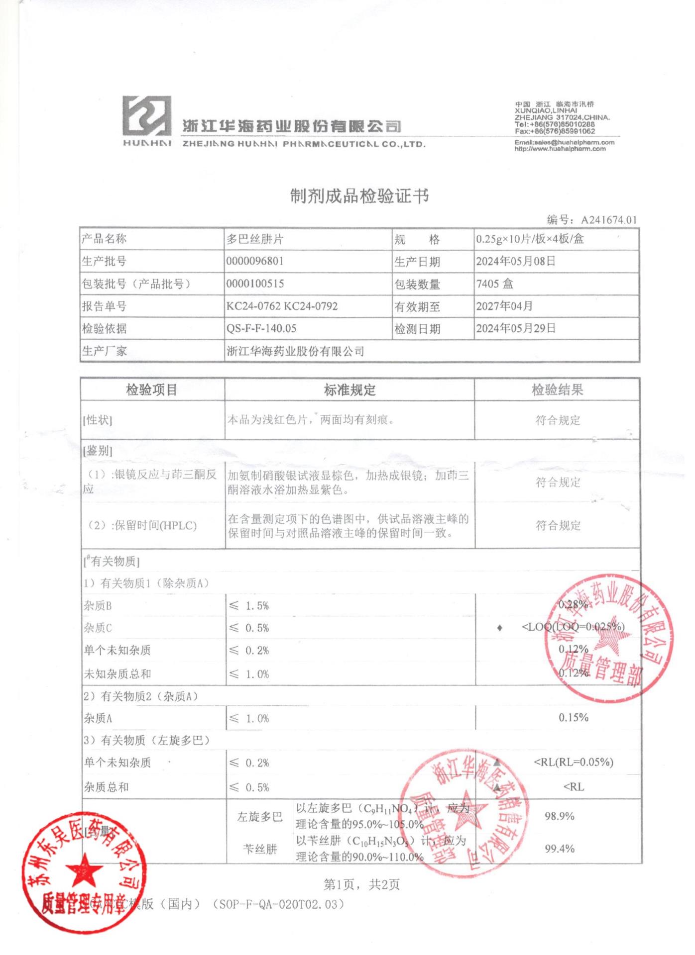 0000100515多巴丝肼片1