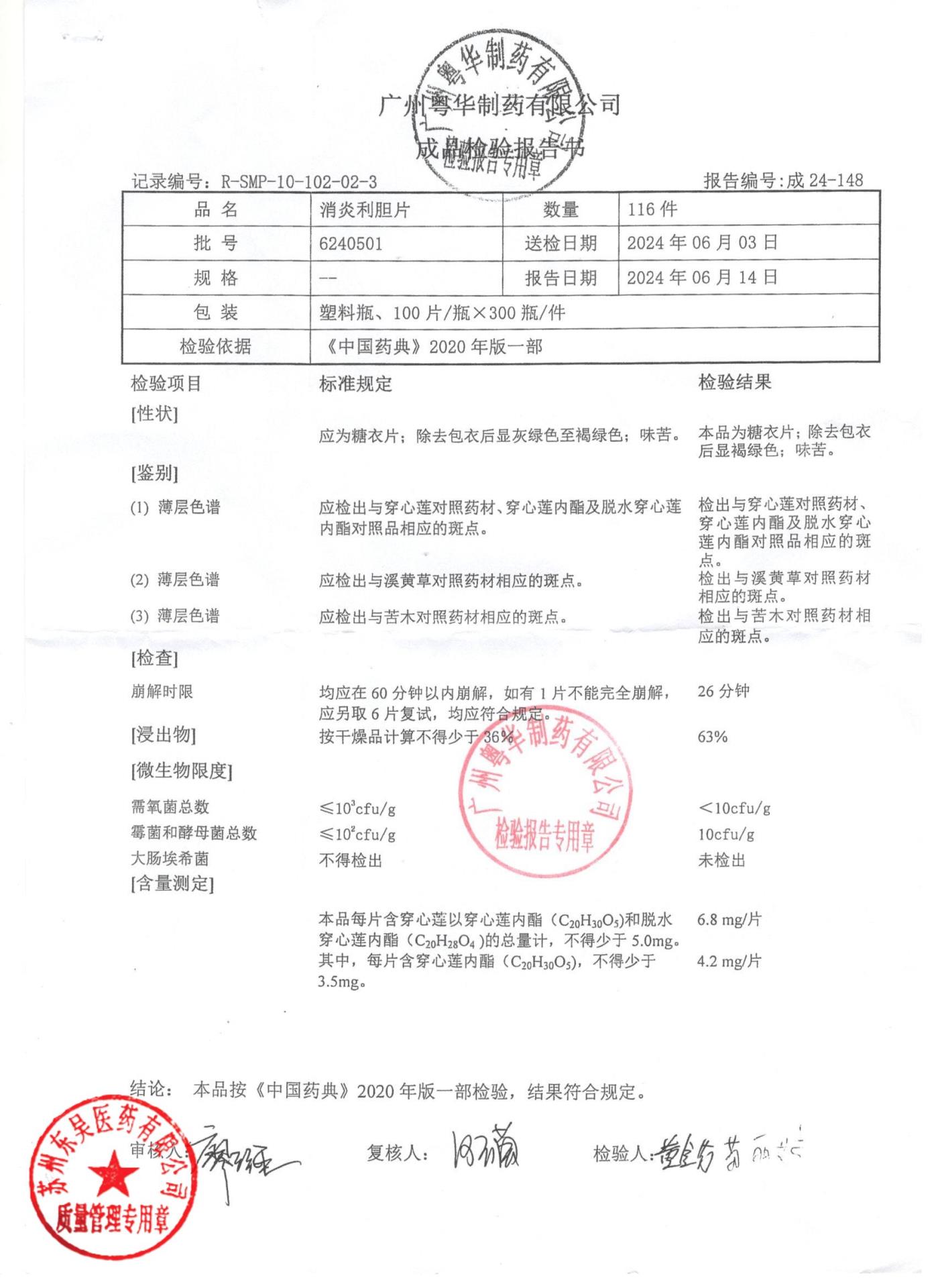 6240501消炎利胆片