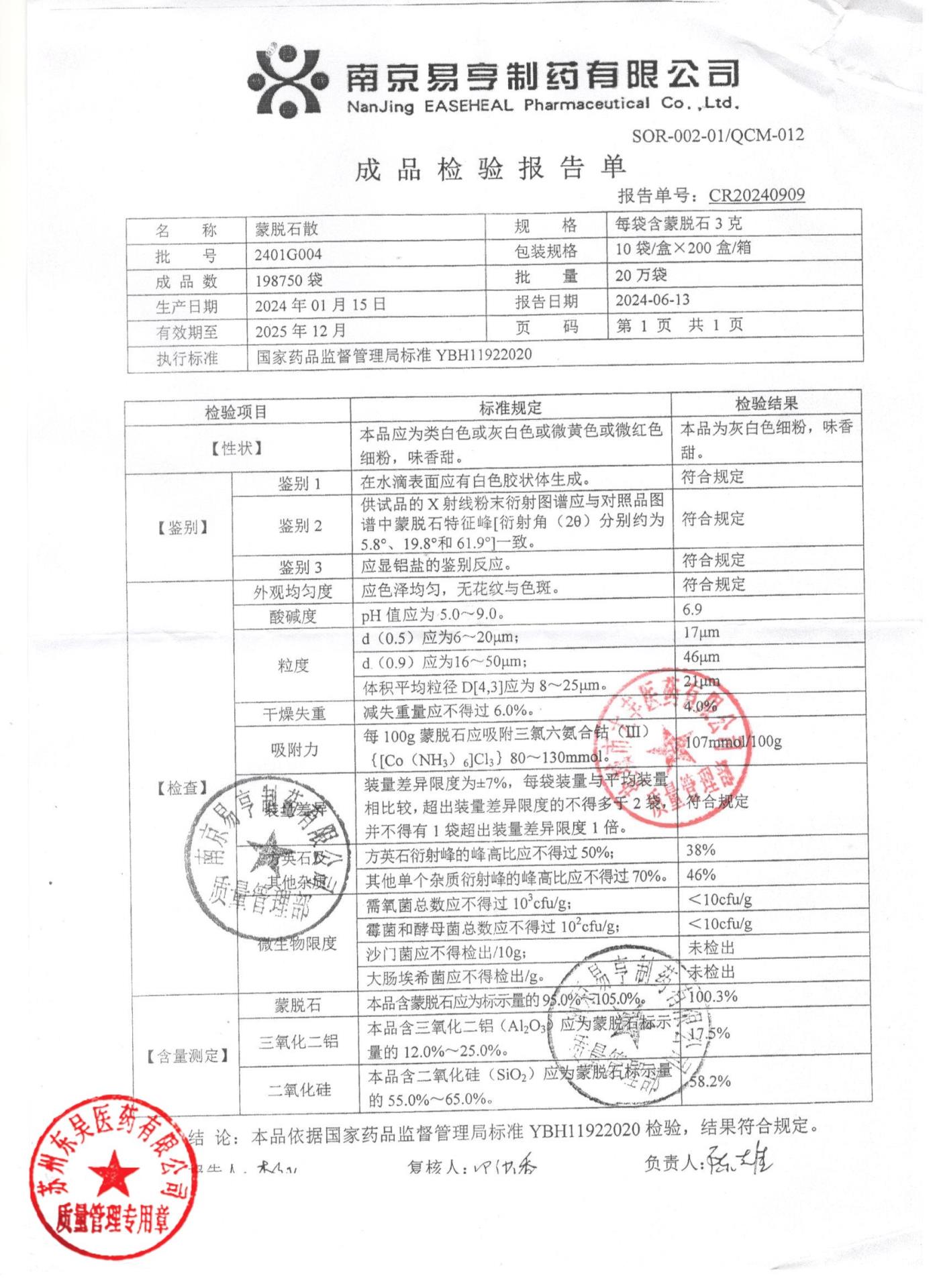 2401G004蒙脱石散