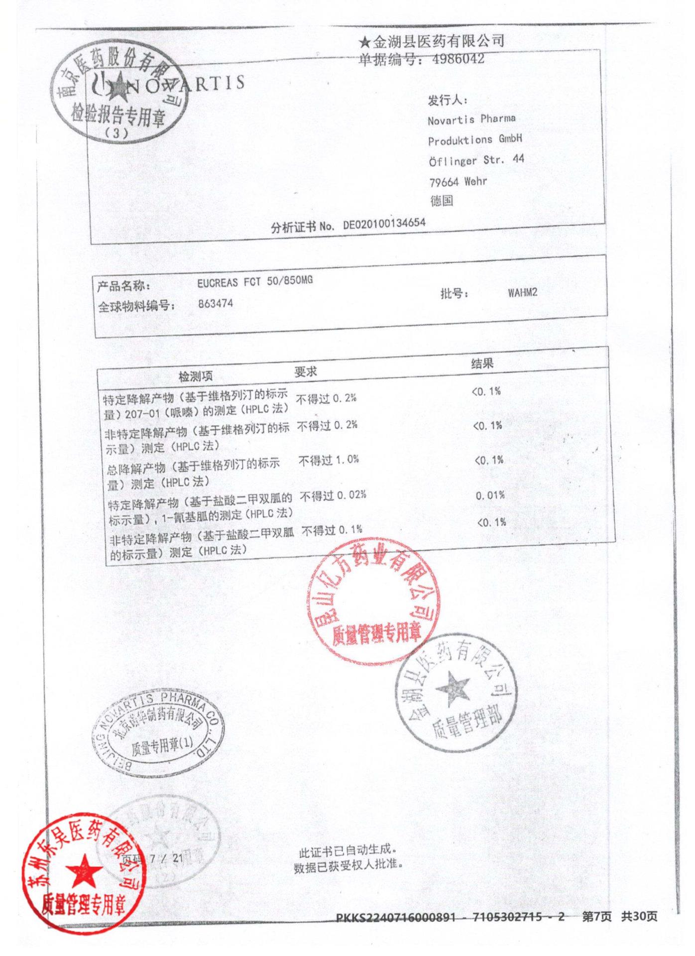 KMY79二甲双胍维格列汀片9