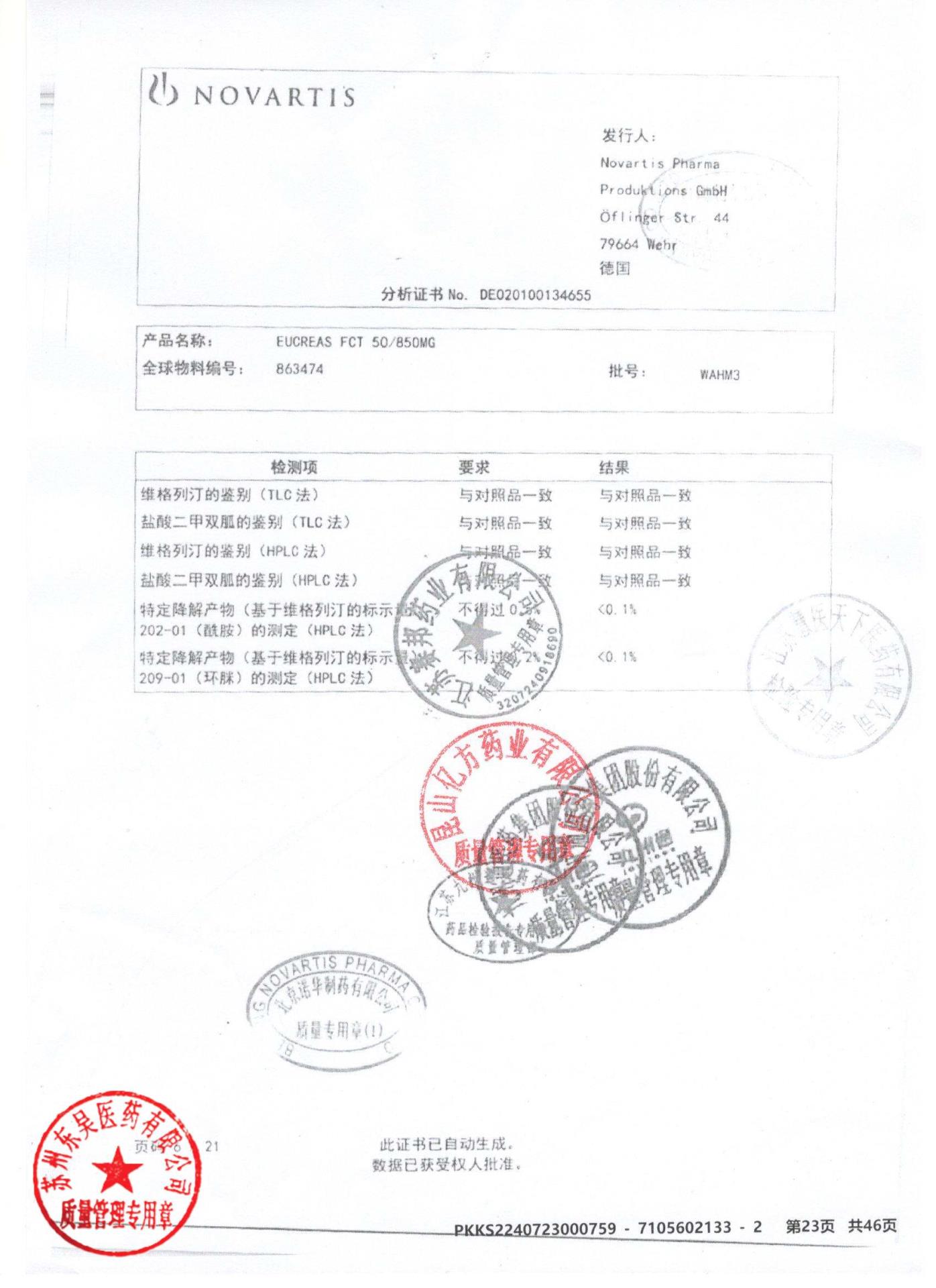 KMY81二甲双胍维格列汀片6