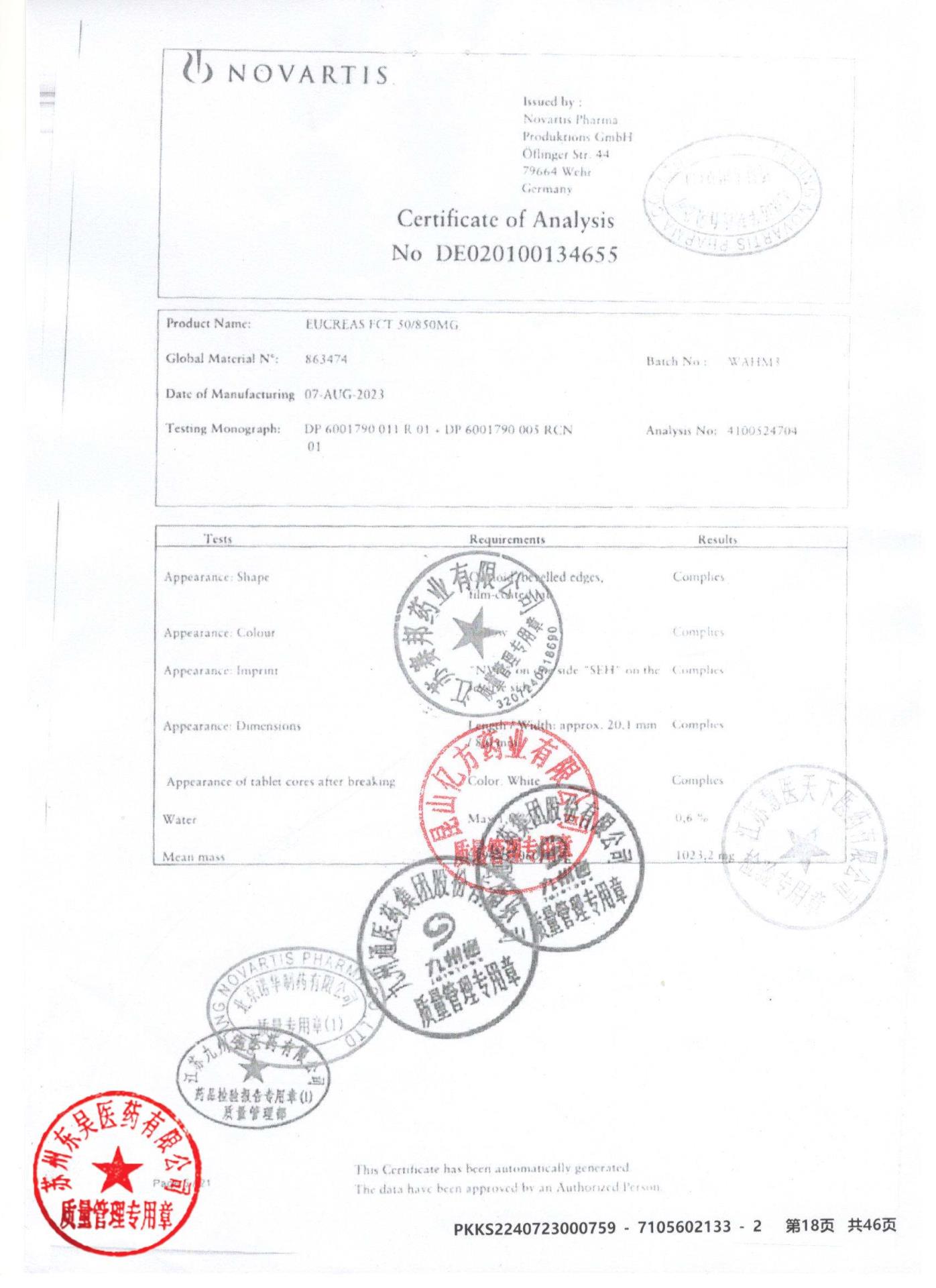 KMY81二甲双胍维格列汀片28