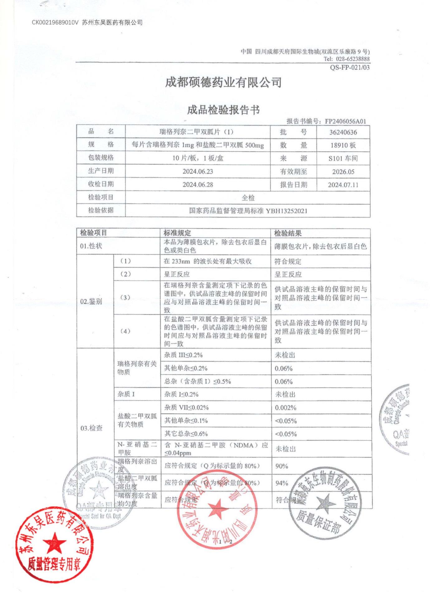 36240636瑞格列奈二甲双胍片1