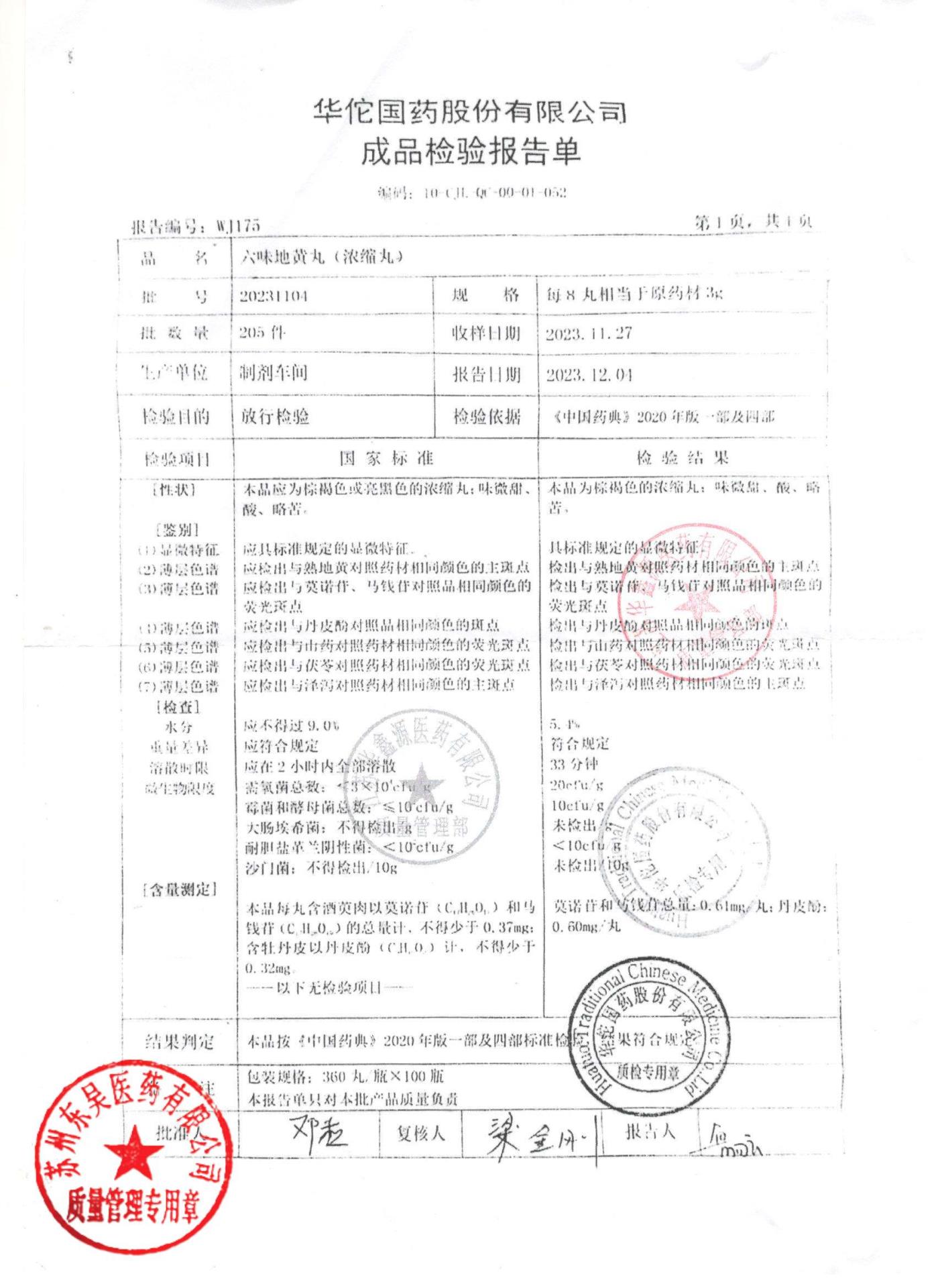 20231104六味地黄丸（浓缩丸）