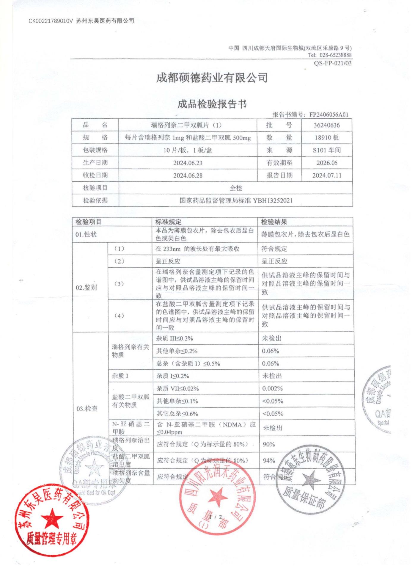 36240636瑞格列奈二甲双胍片1