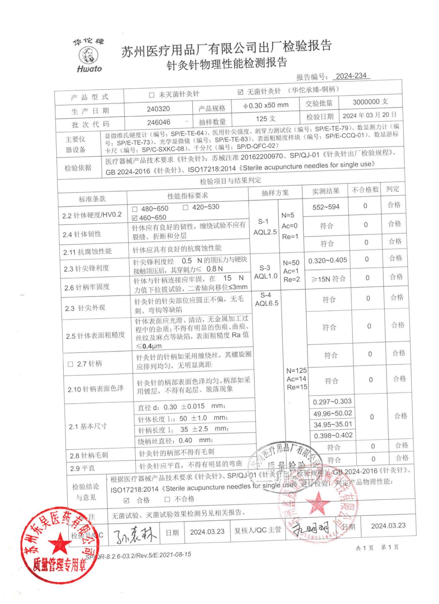 246046无菌针灸针