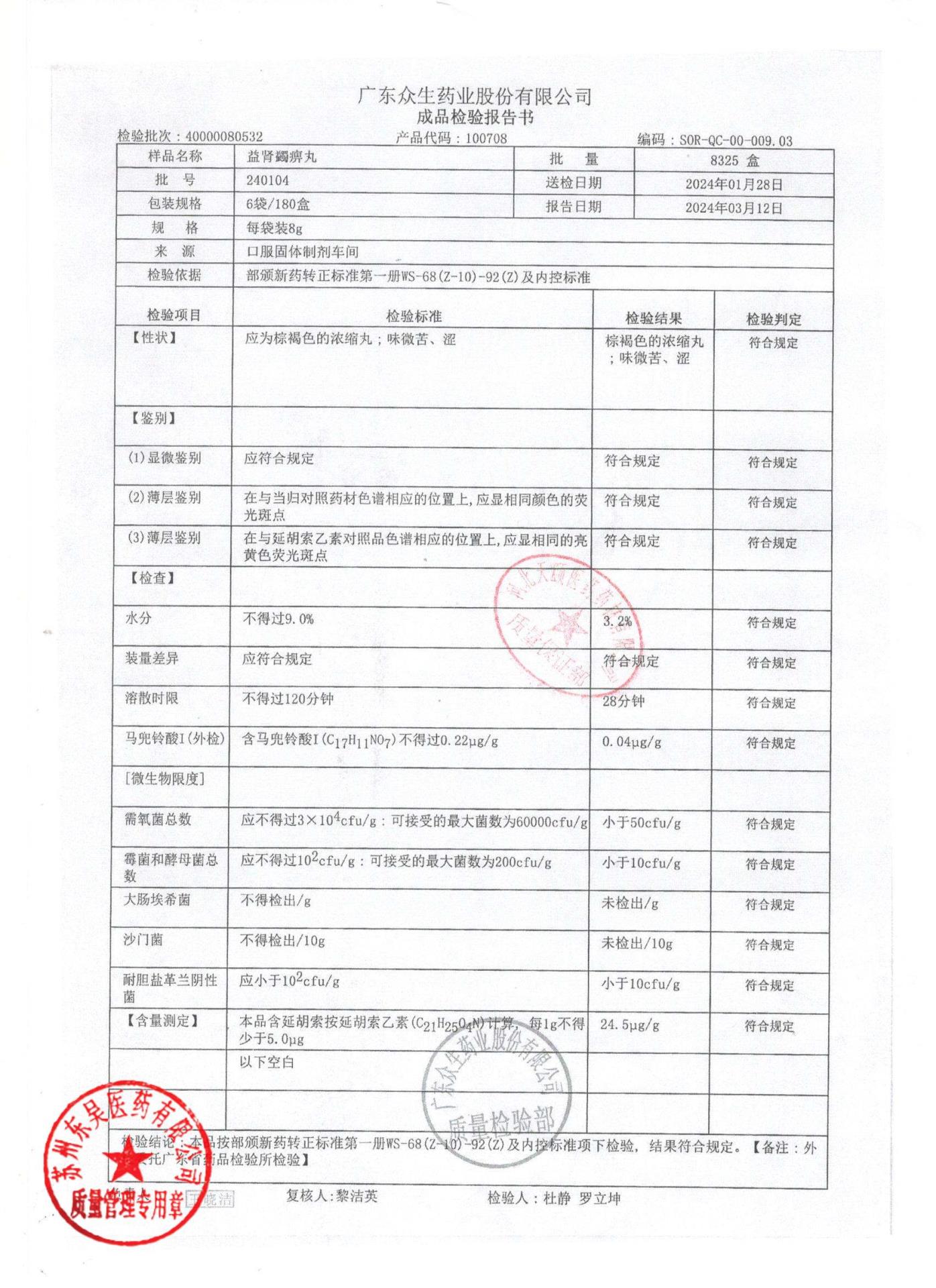 240104益肾蠲痹丸