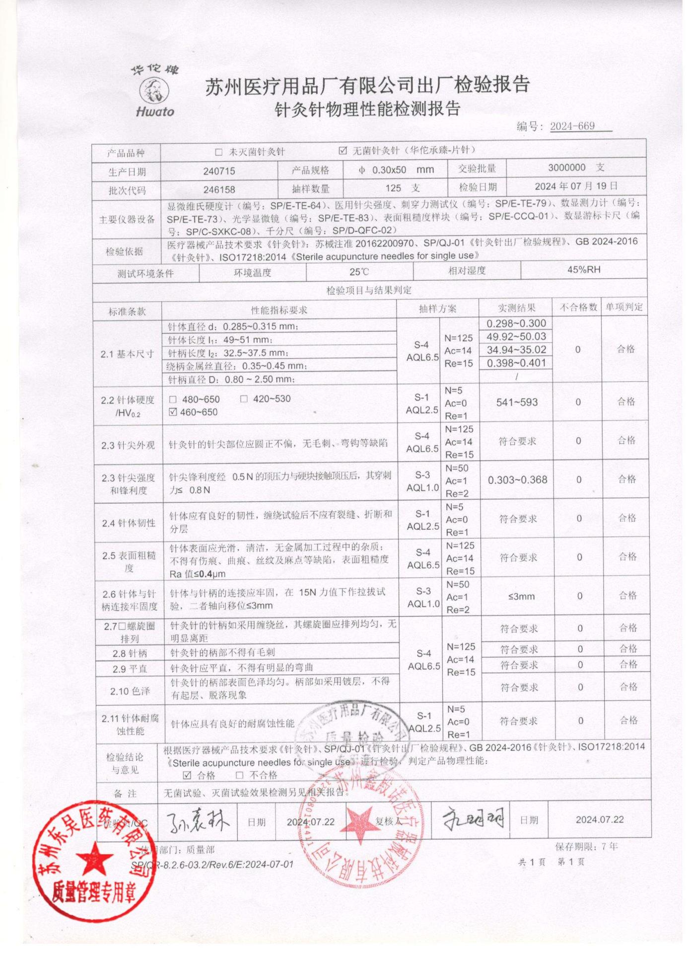 246158无菌针灸针