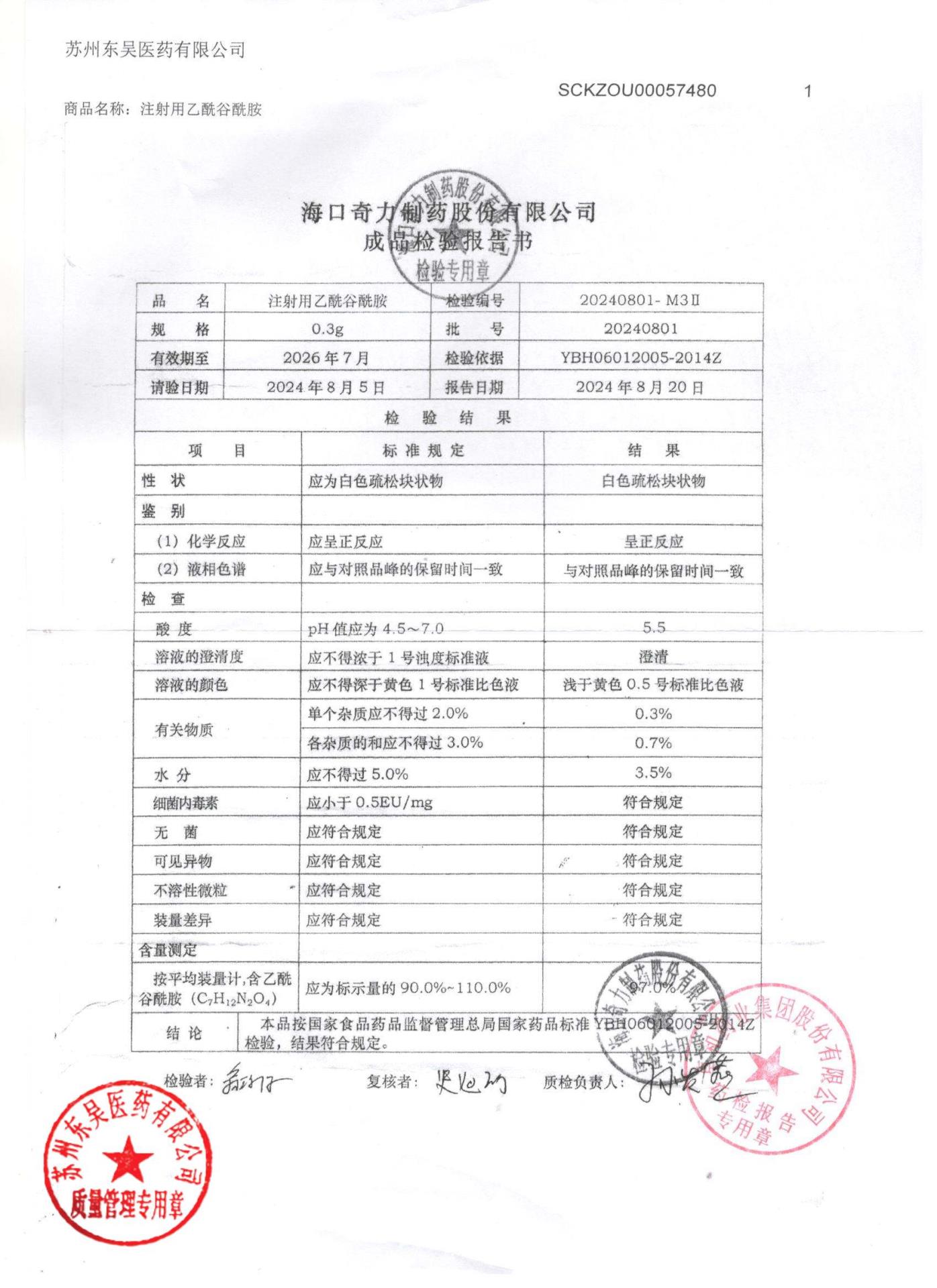 20240801注射用乙酰谷酰胺