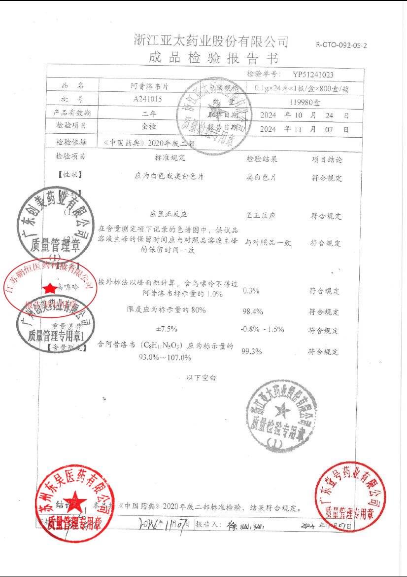 A241015阿昔洛韦片