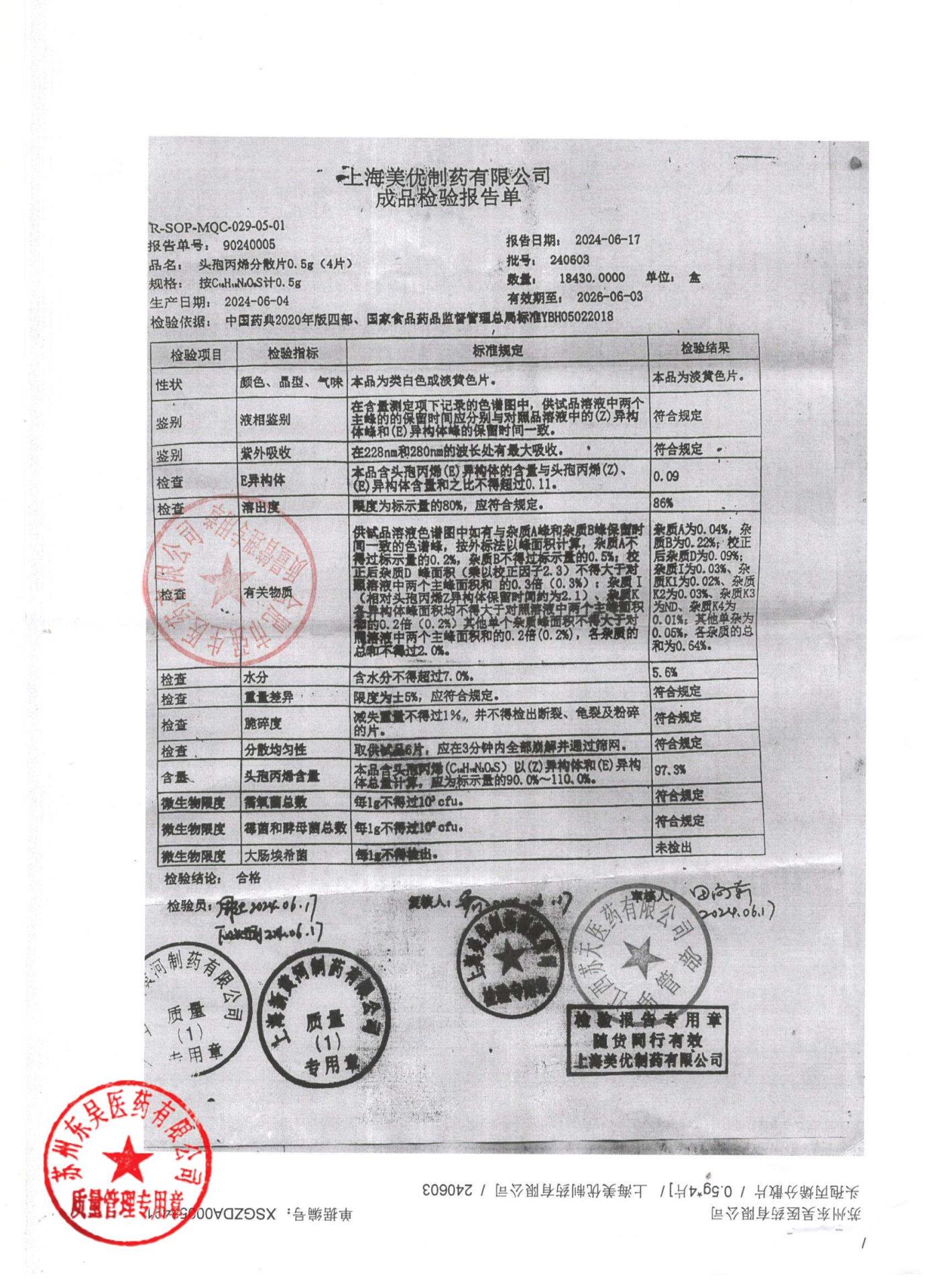 240603头孢丙烯分散片