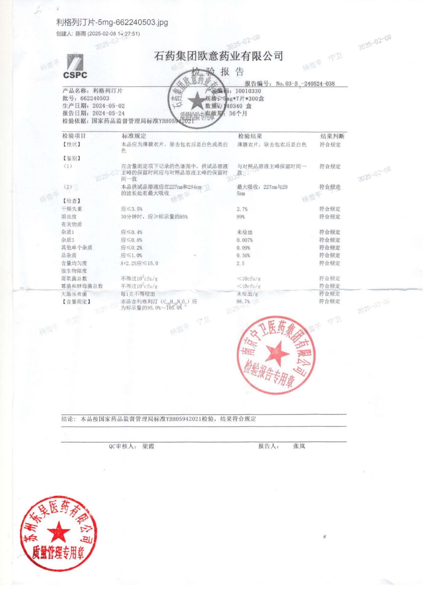 6622405603利格列汀片