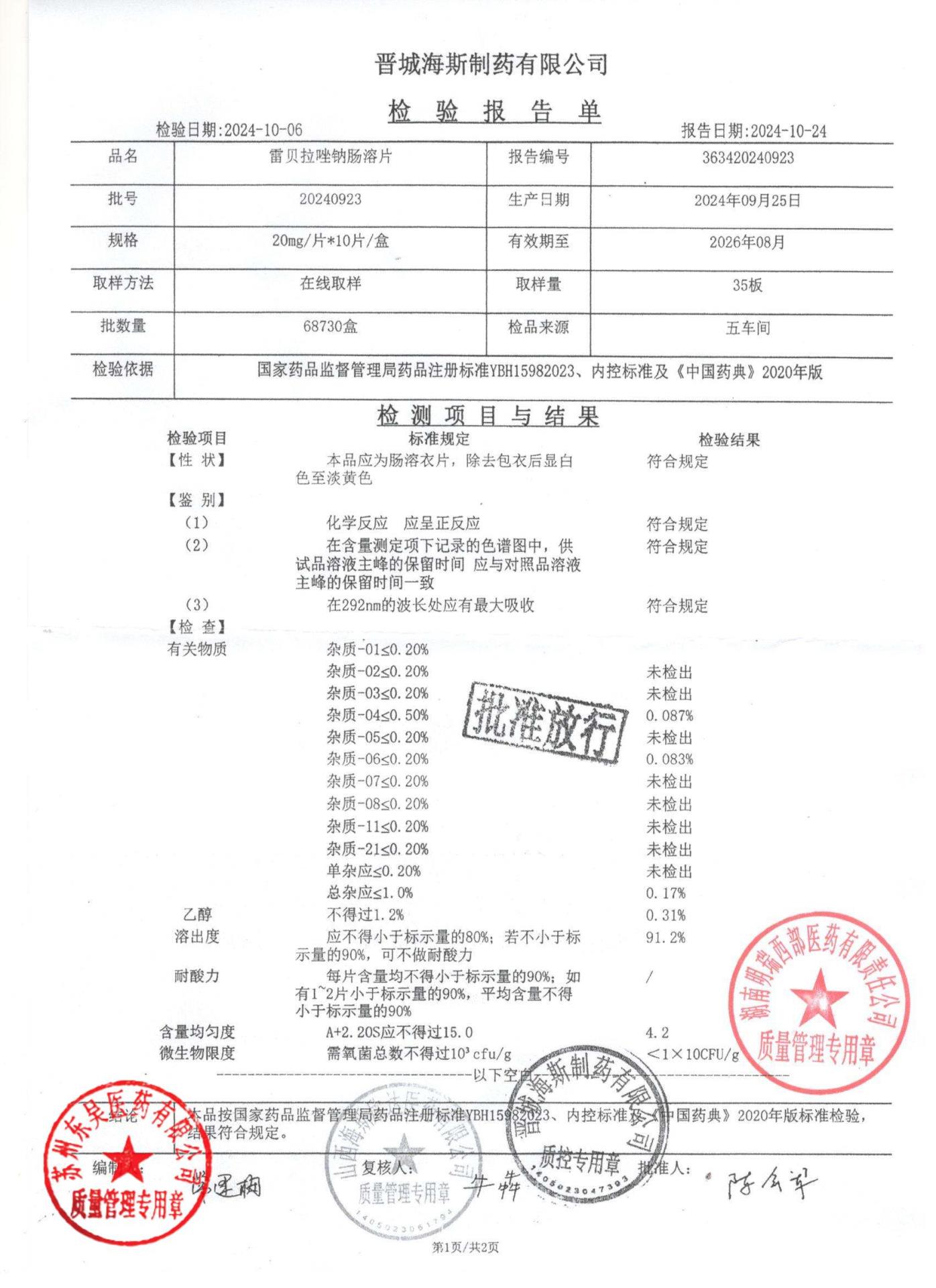 20240923雷贝拉唑钠肠溶片1