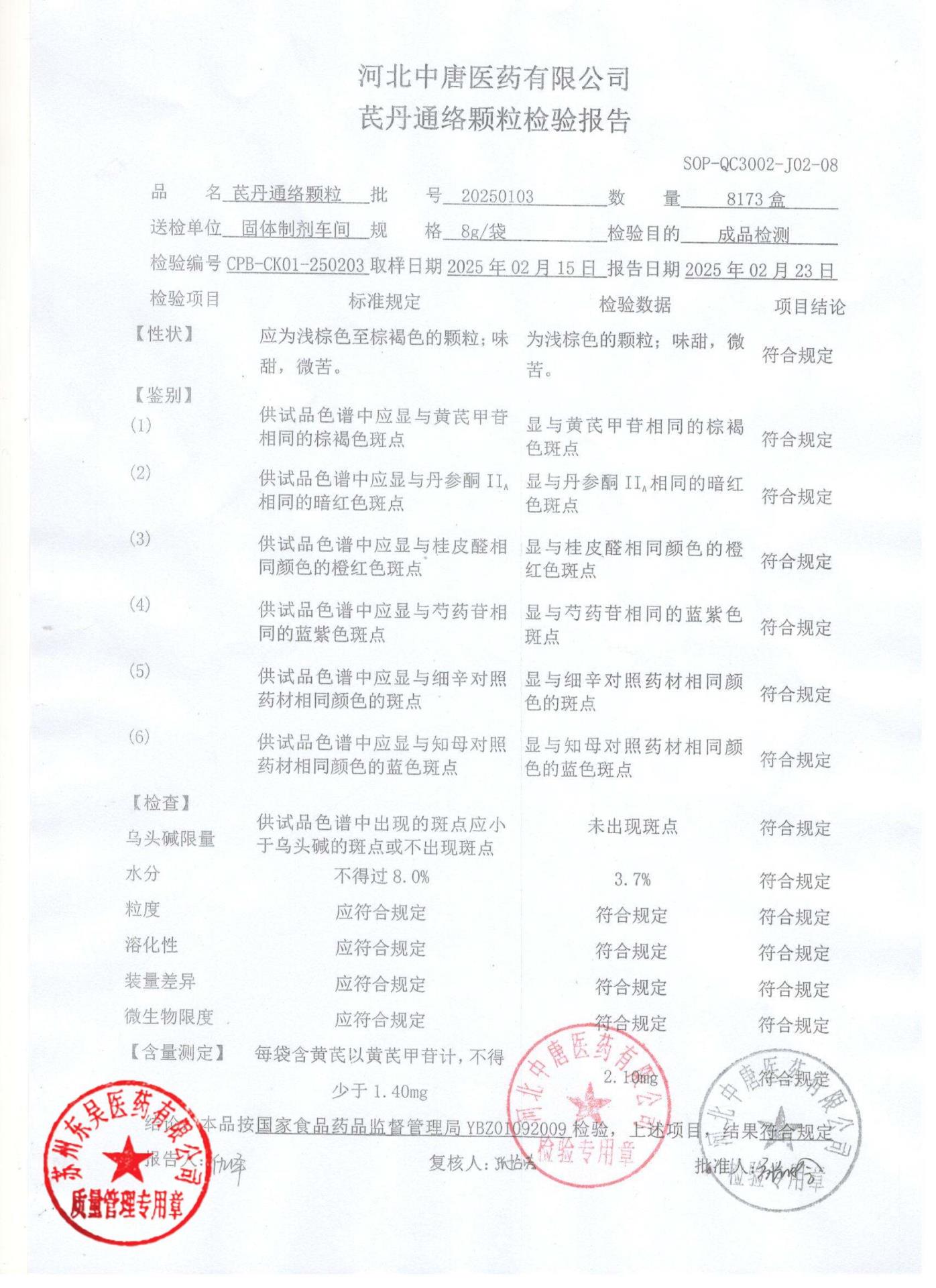 20250103芪丹通络颗粒