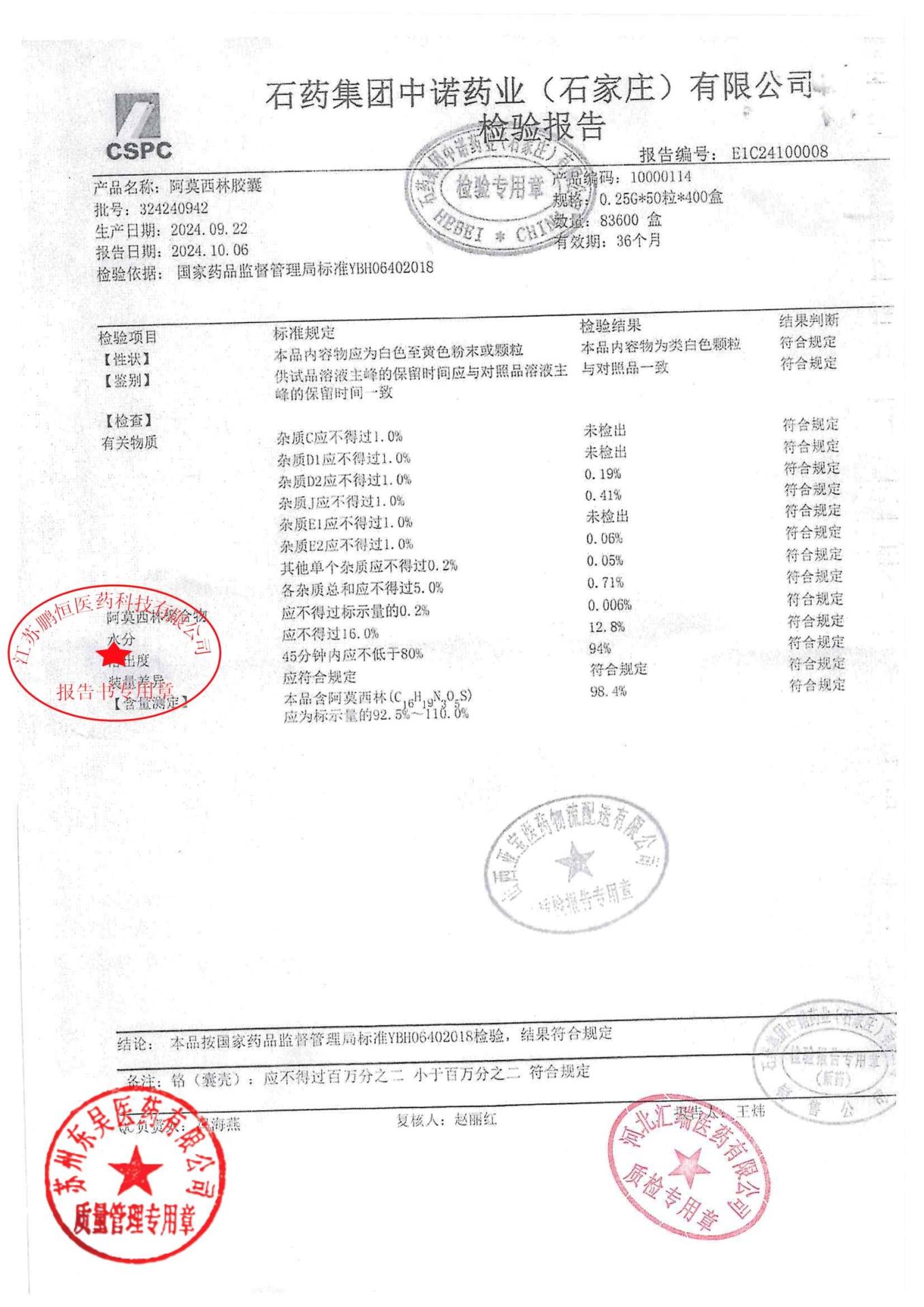 324240942阿莫西林胶囊