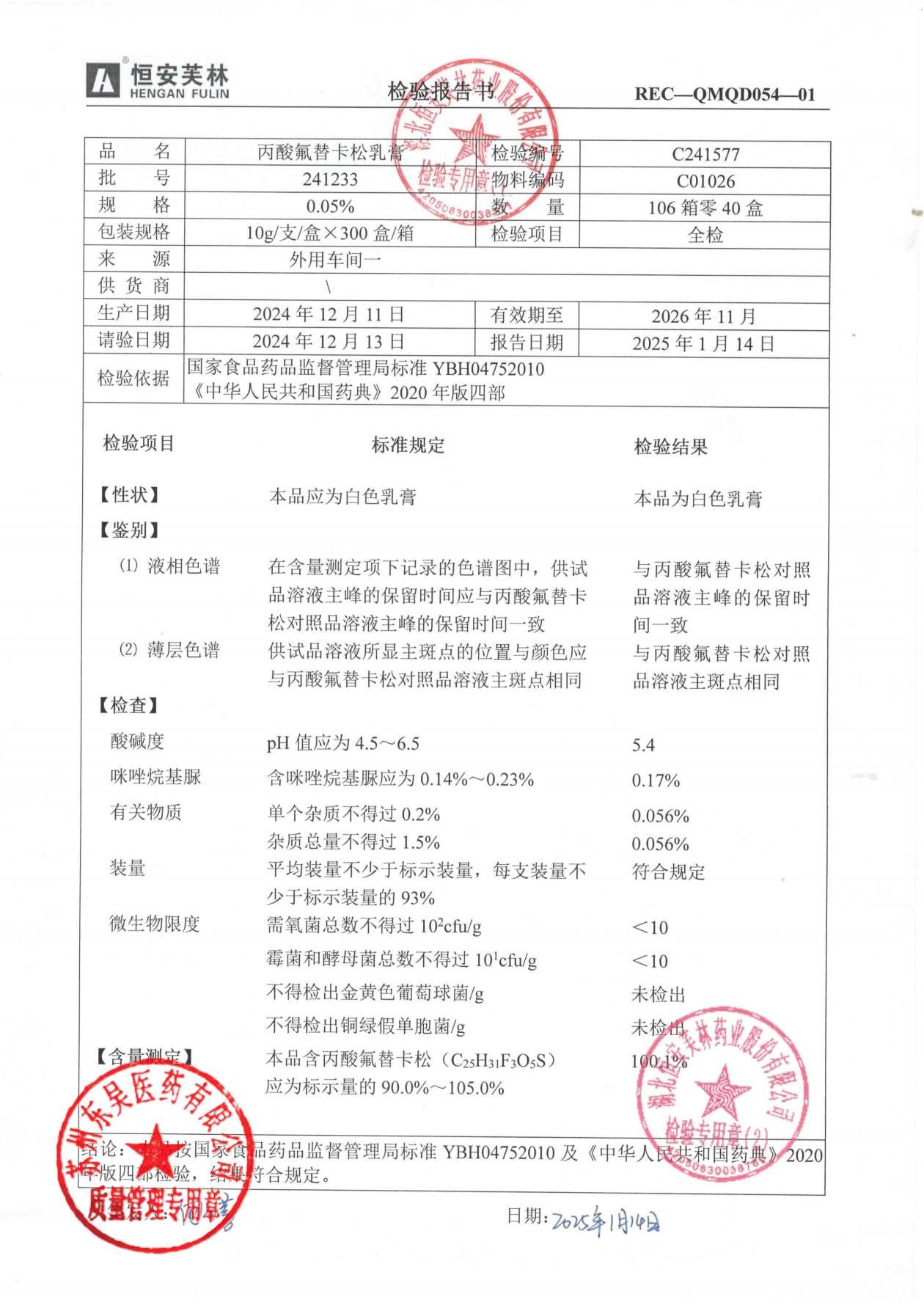 241233丙酸氟替卡松