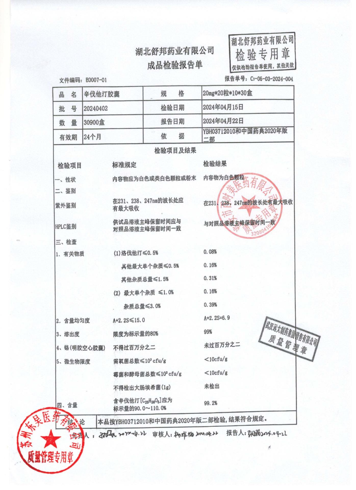 20240402辛伐他汀胶囊