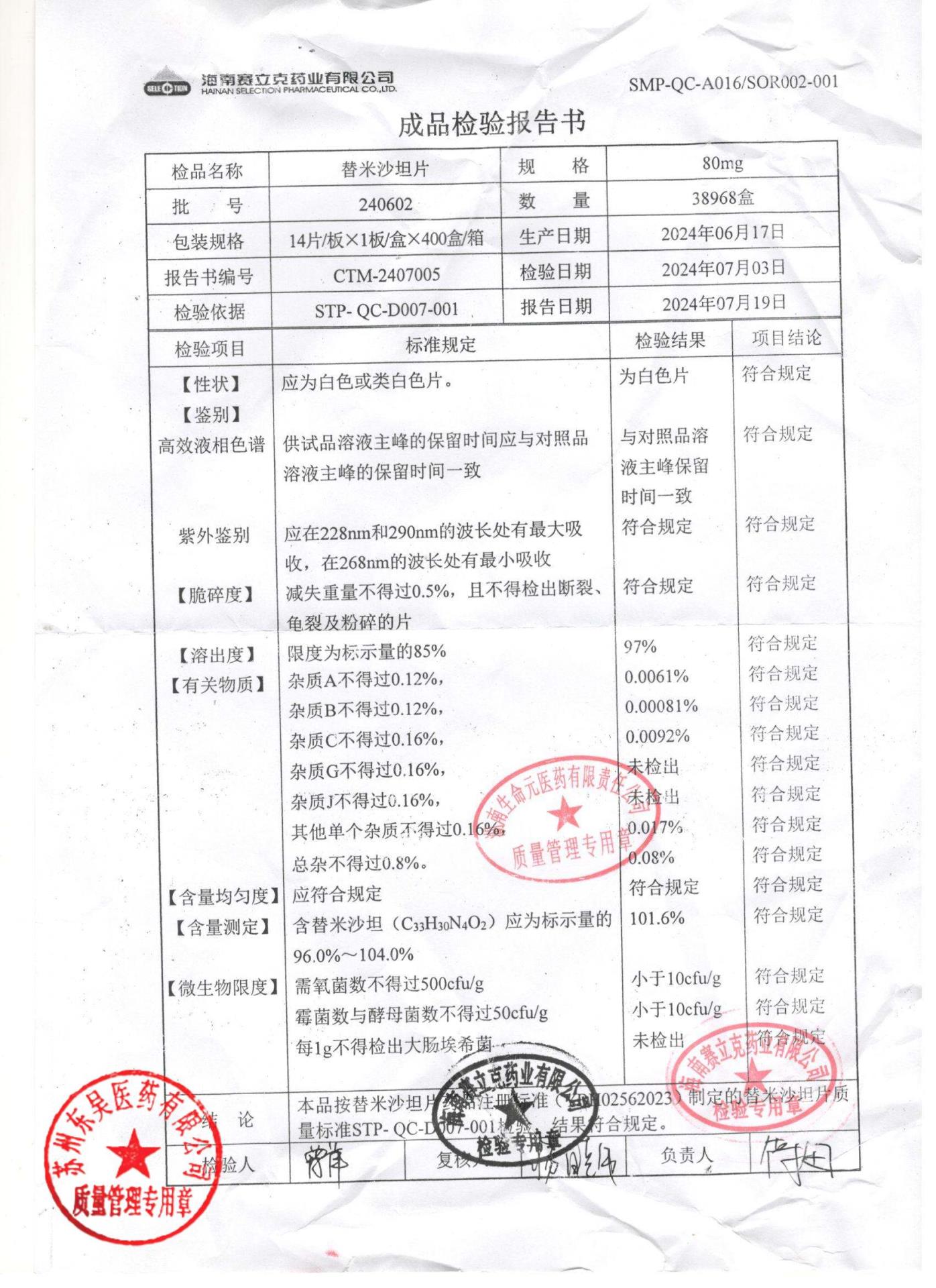 240602替米沙坦片