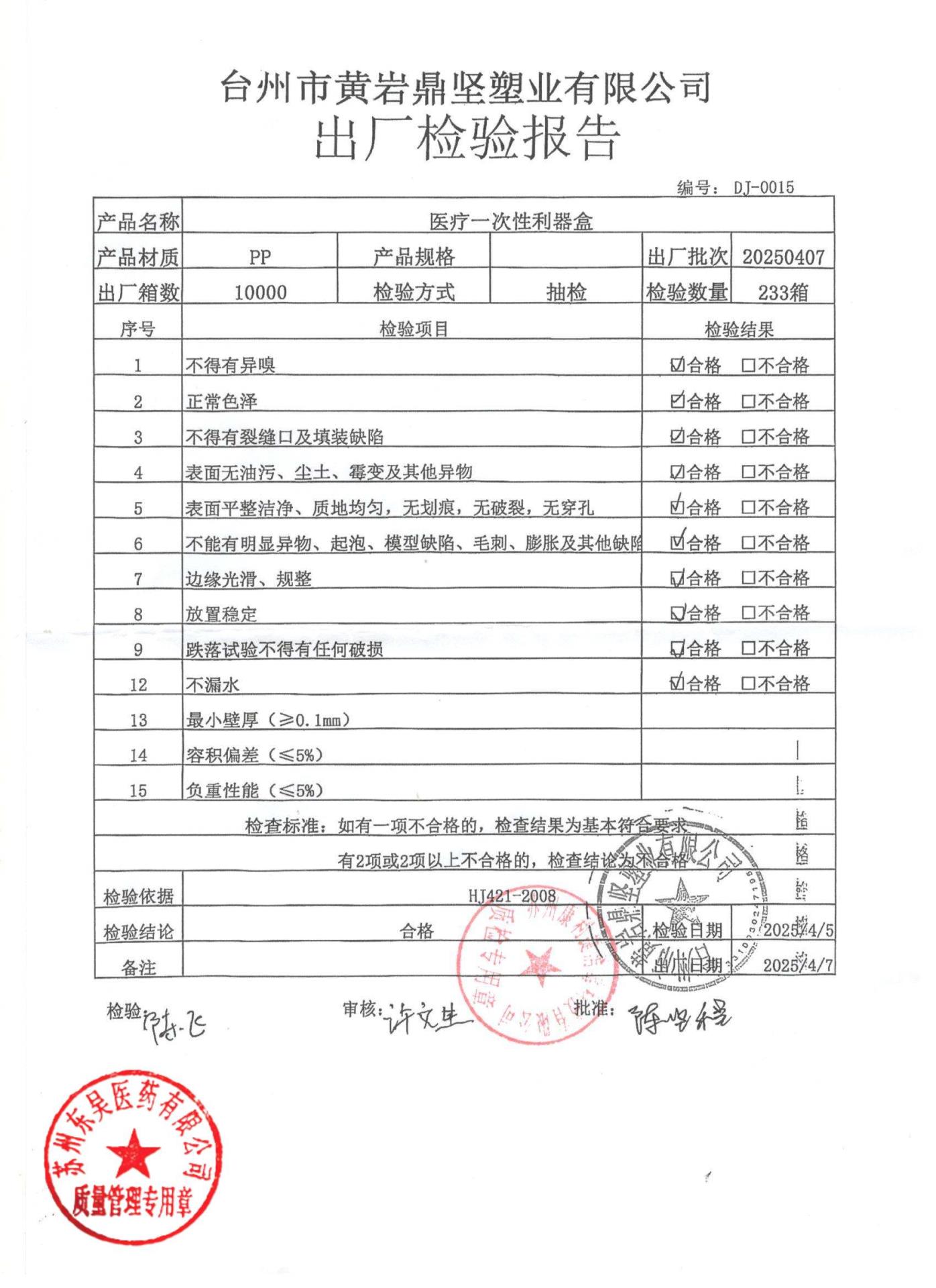 20250407医疗一次性利器盒