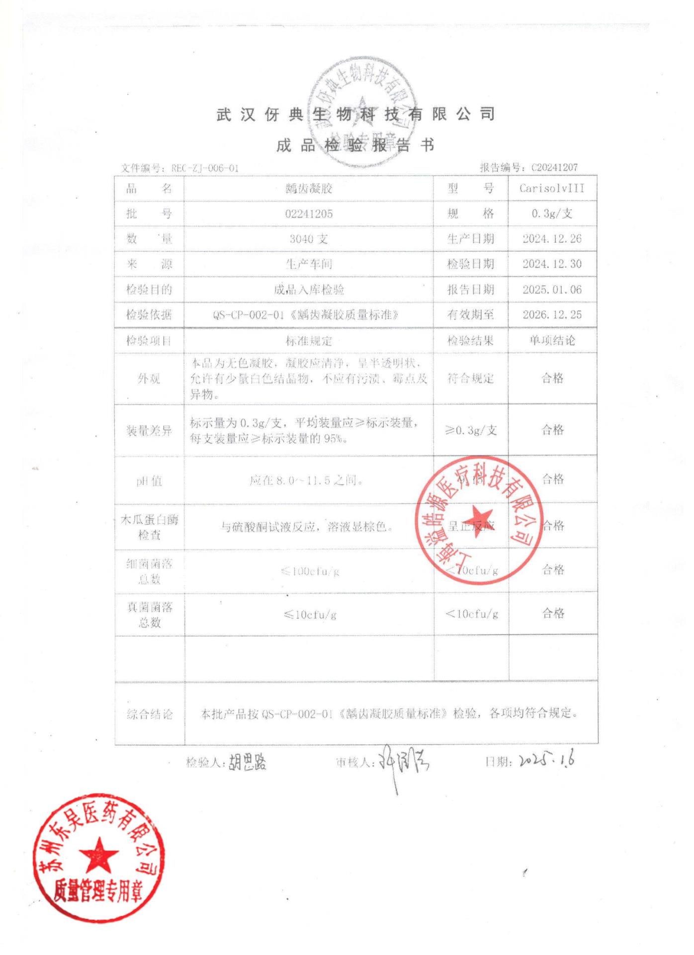 02241205龋齿凝胶