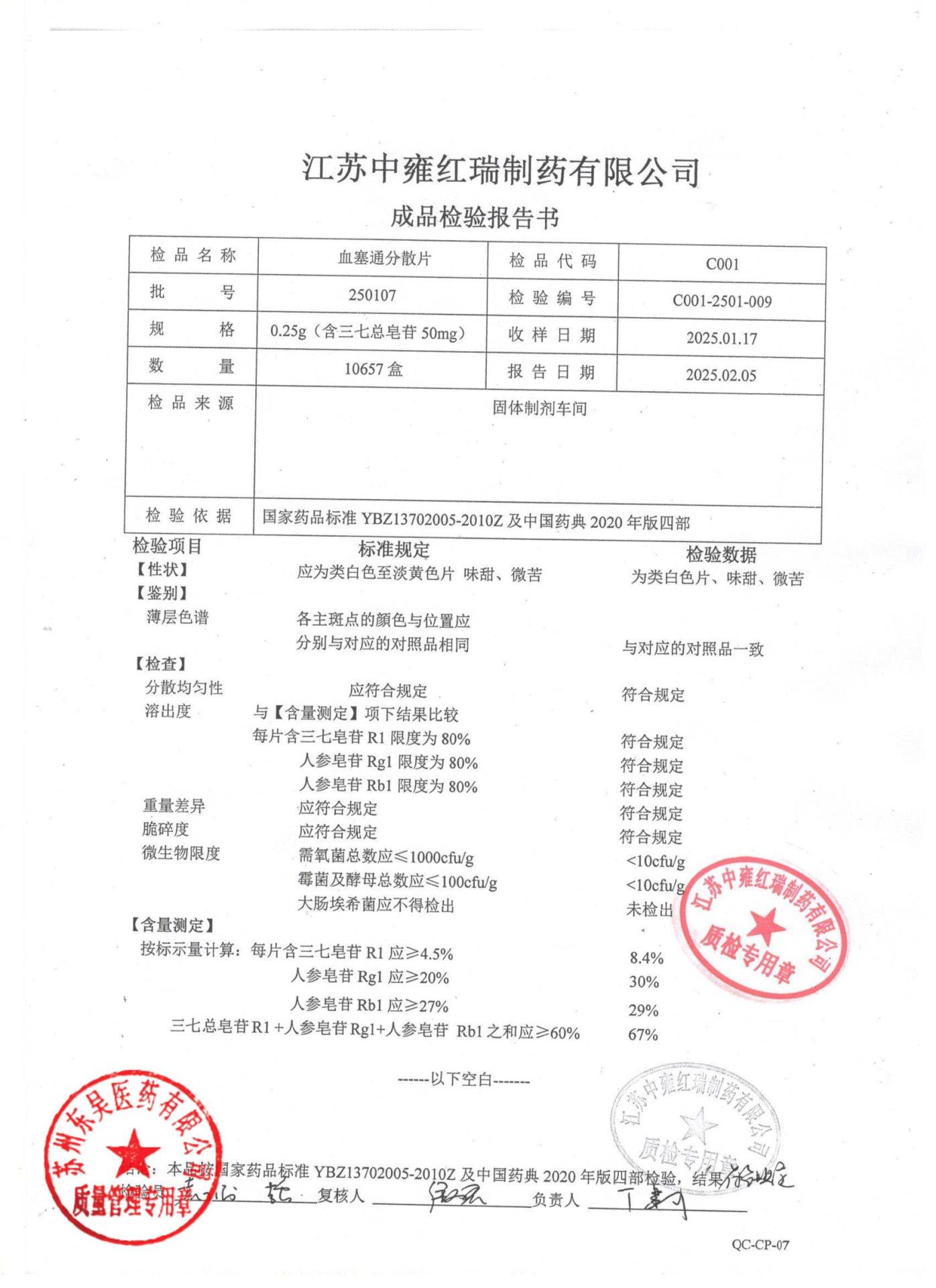 250107血塞通分散片