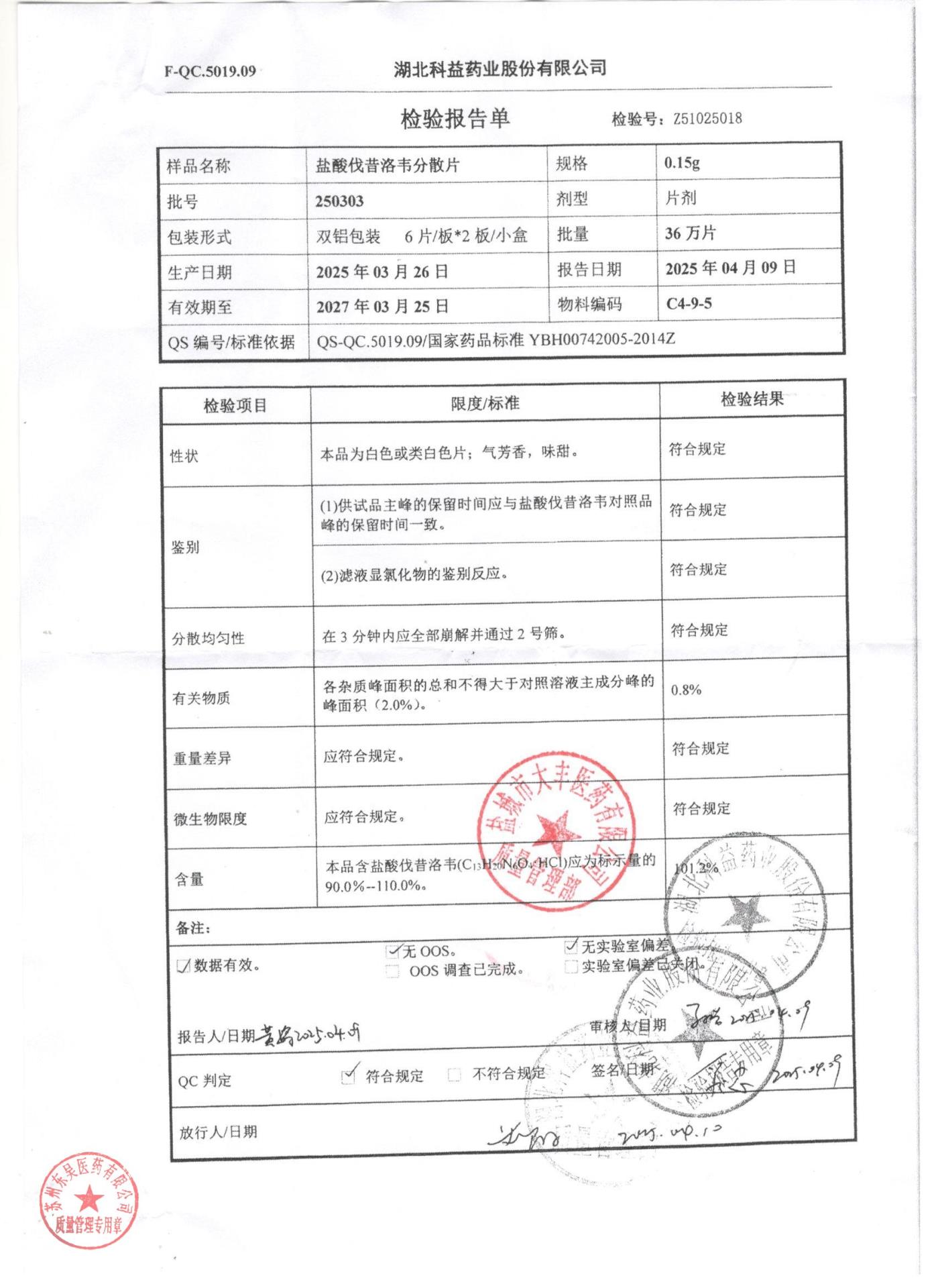 250303盐酸伐昔洛韦片