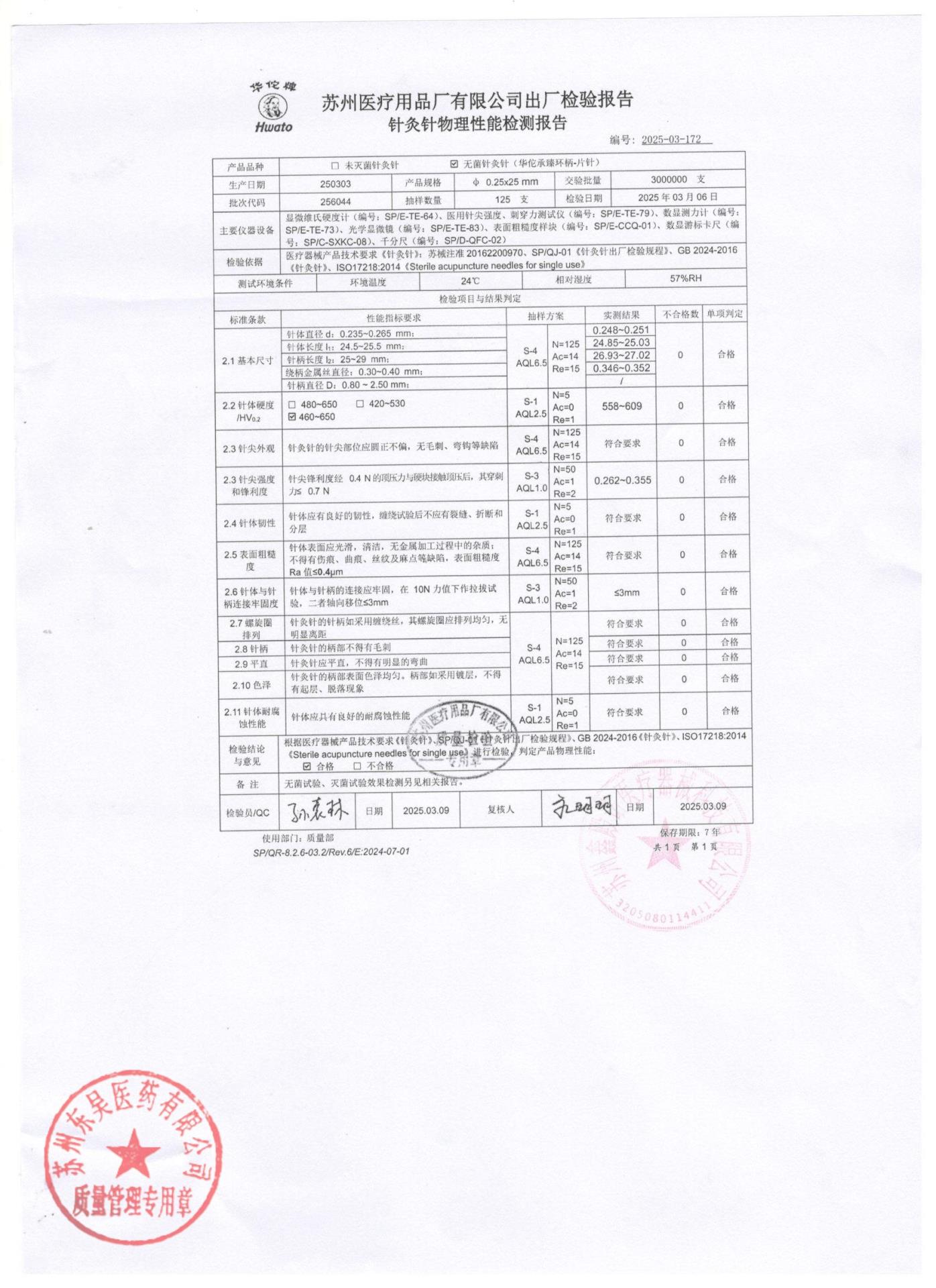 256044无菌针灸针